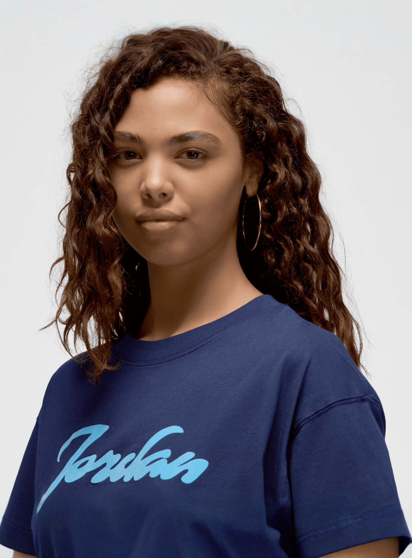 Jordan, Flocked Holiday T-Shirt, blue, Image 3 of 5