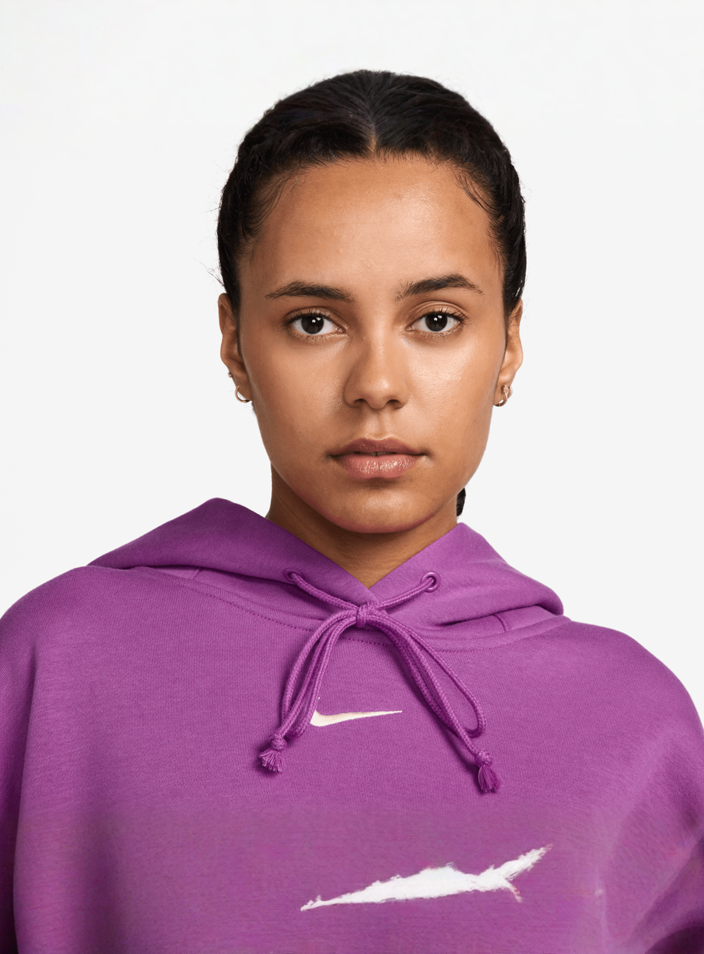 Nike, Sportswear Phoenix Fleece Over Oversized Hoodie, purple, Image 3 of 3