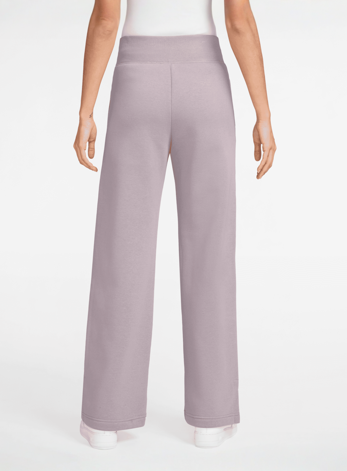 Nike, Sportswear Phoenix Fleece High-Rise Logo Wide Pants, purple, Image 2 of 3
