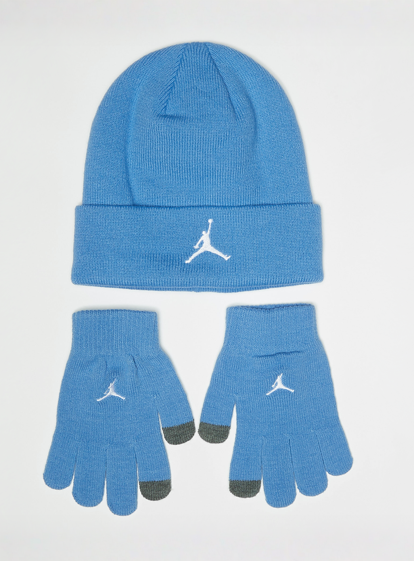 Nike, Jan Jordan Essentials Beanie Set (2 Piece), blue, Image 1 of 3