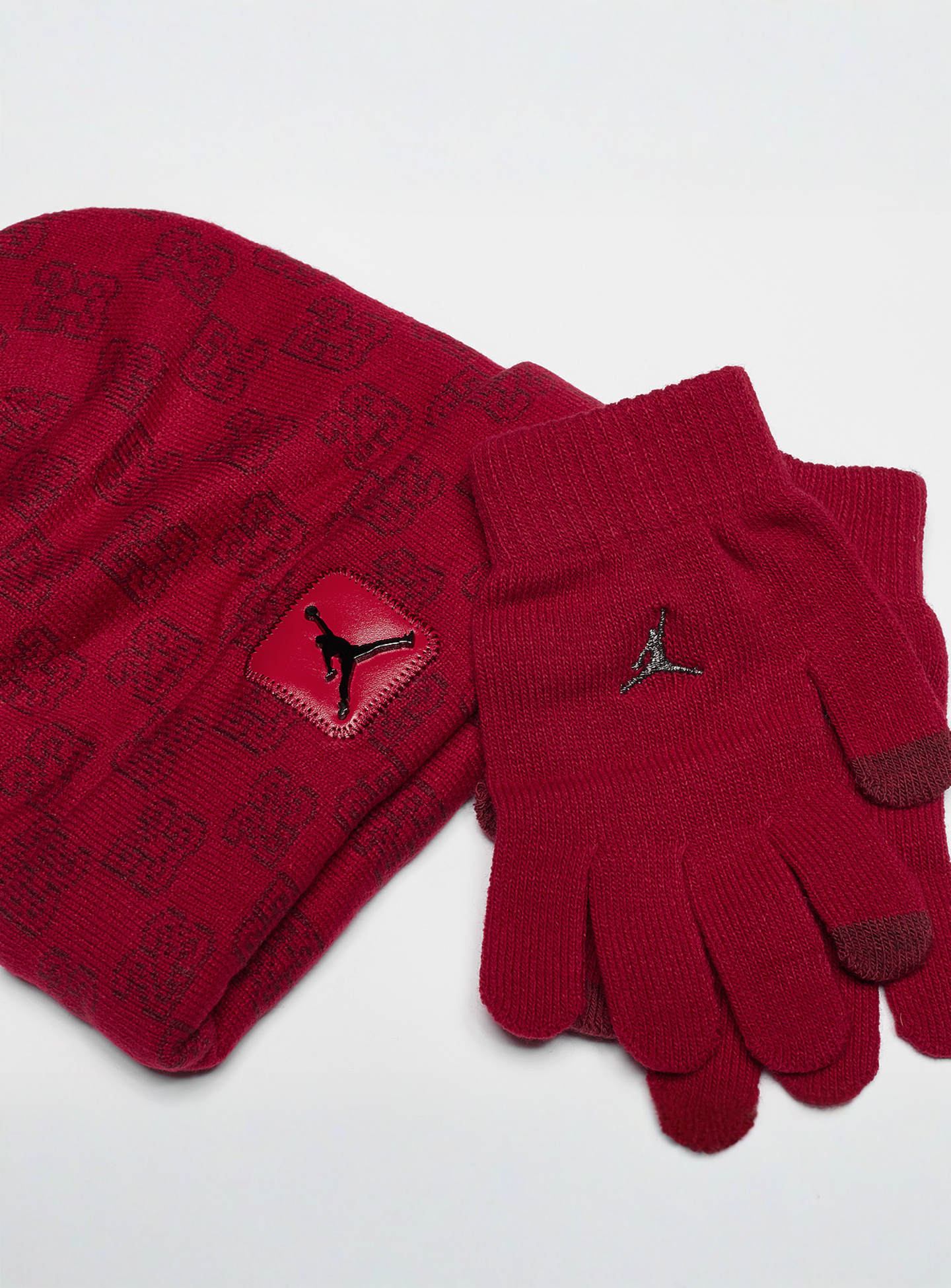 Nike, Jan Monogram Beanie Set (2 Piece), red, Image 3 of 3