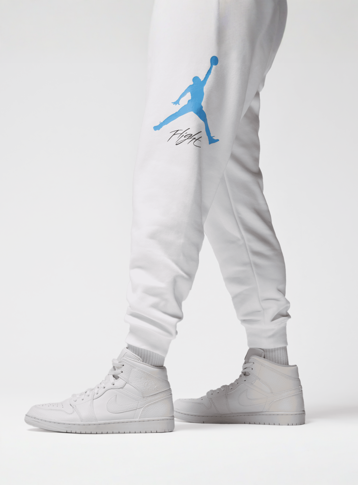 Jordan, Essential Fleece Baseline Pants, white, Image 5 of 6