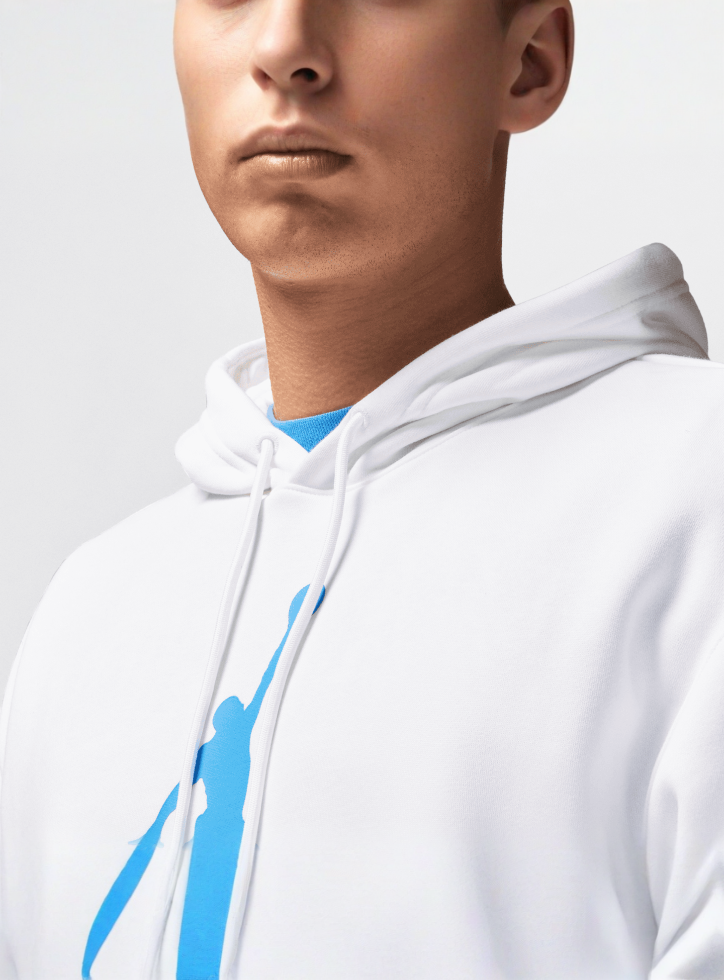 Jordan, Essential Fleece Baseline Hoodie, white, Image 3 of 7