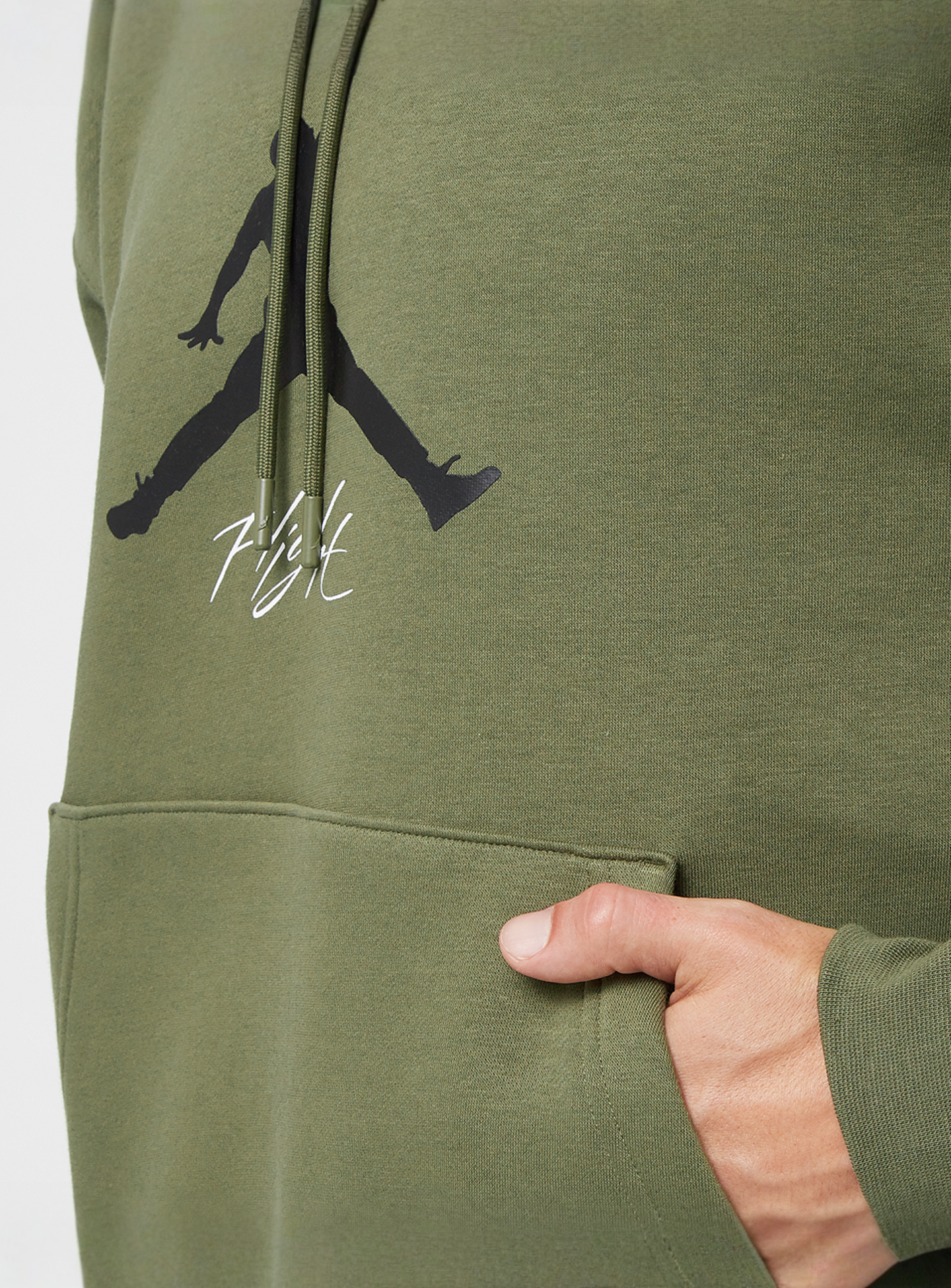 Jordan, Essential Fleece Baseline Hoodie, green, Image 3 of 4