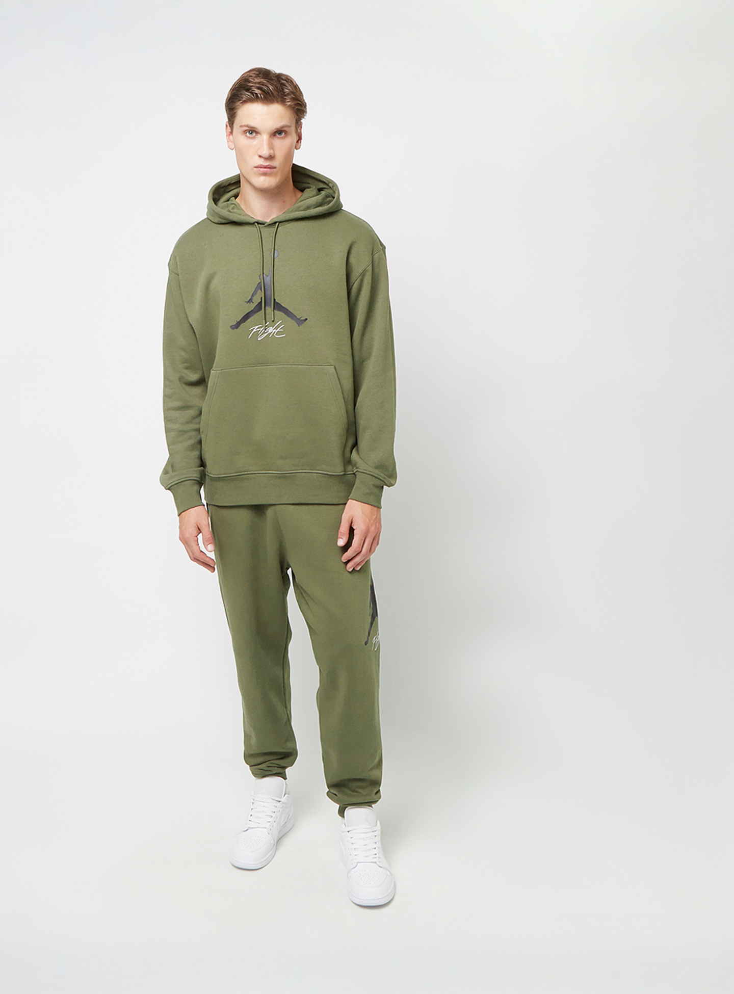 Jordan, Essential Fleece Baseline Hoodie, green, Image 4 of 4