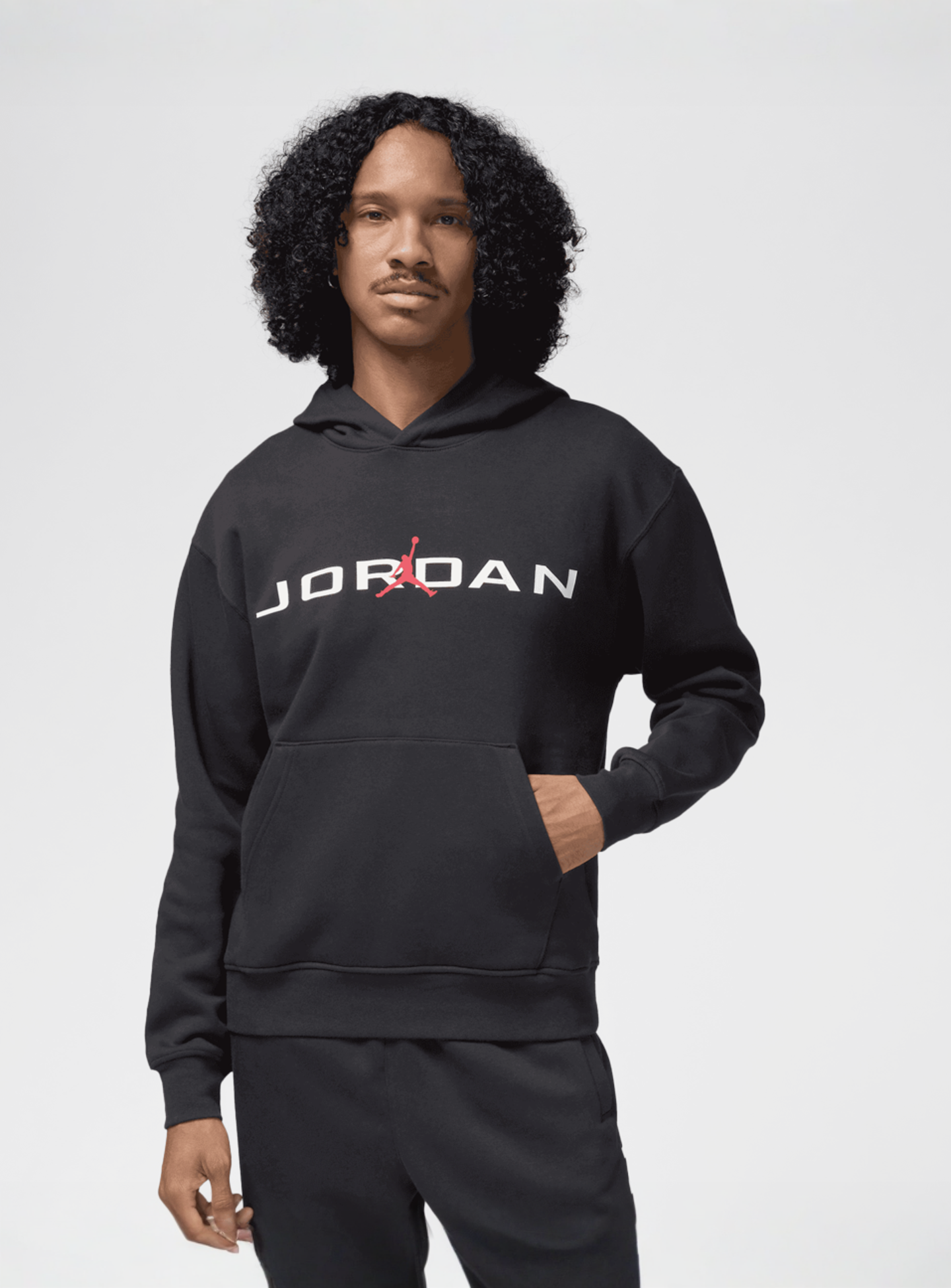 Jordan, Essential Fleece Hoody, black, Image 1 of 6