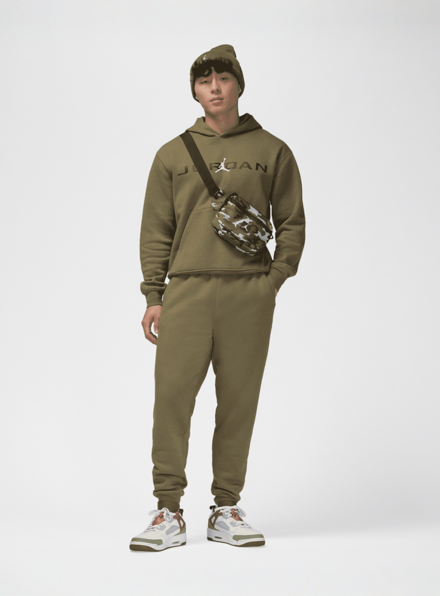 Jordan, Essentials Air Fleece-Hoodie, green, Image 6 of 6