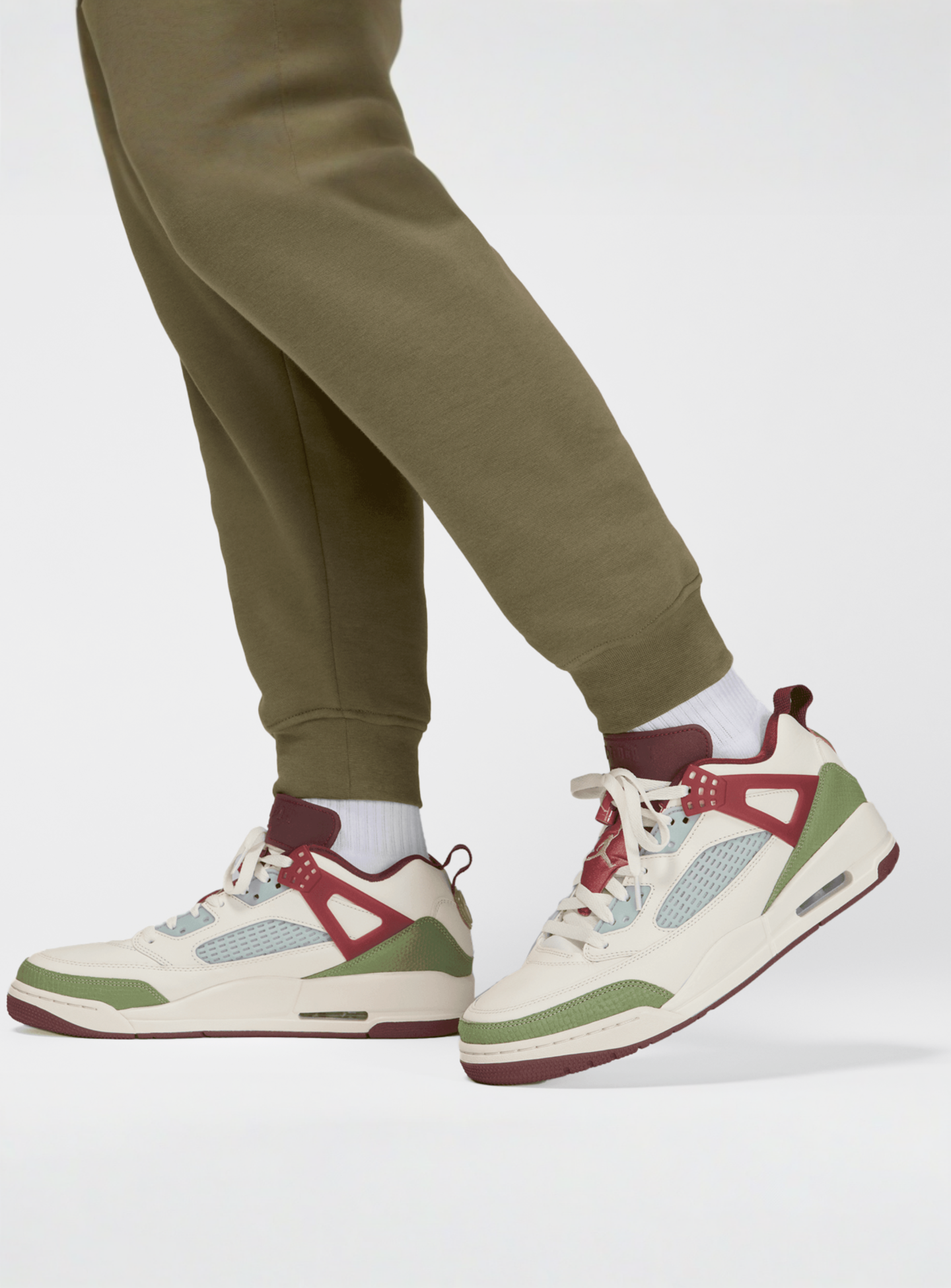 Jordan, Air Stretch Fleece Pants, green, Image 5 of 6