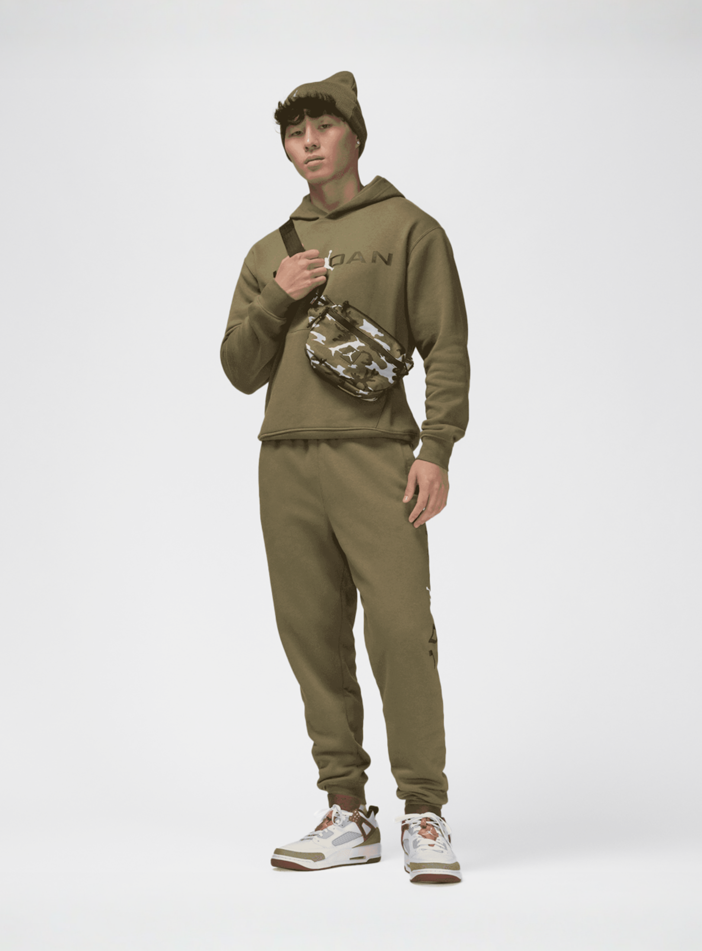 Jordan, Air Stretch Fleece Pants, green, Image 6 of 6
