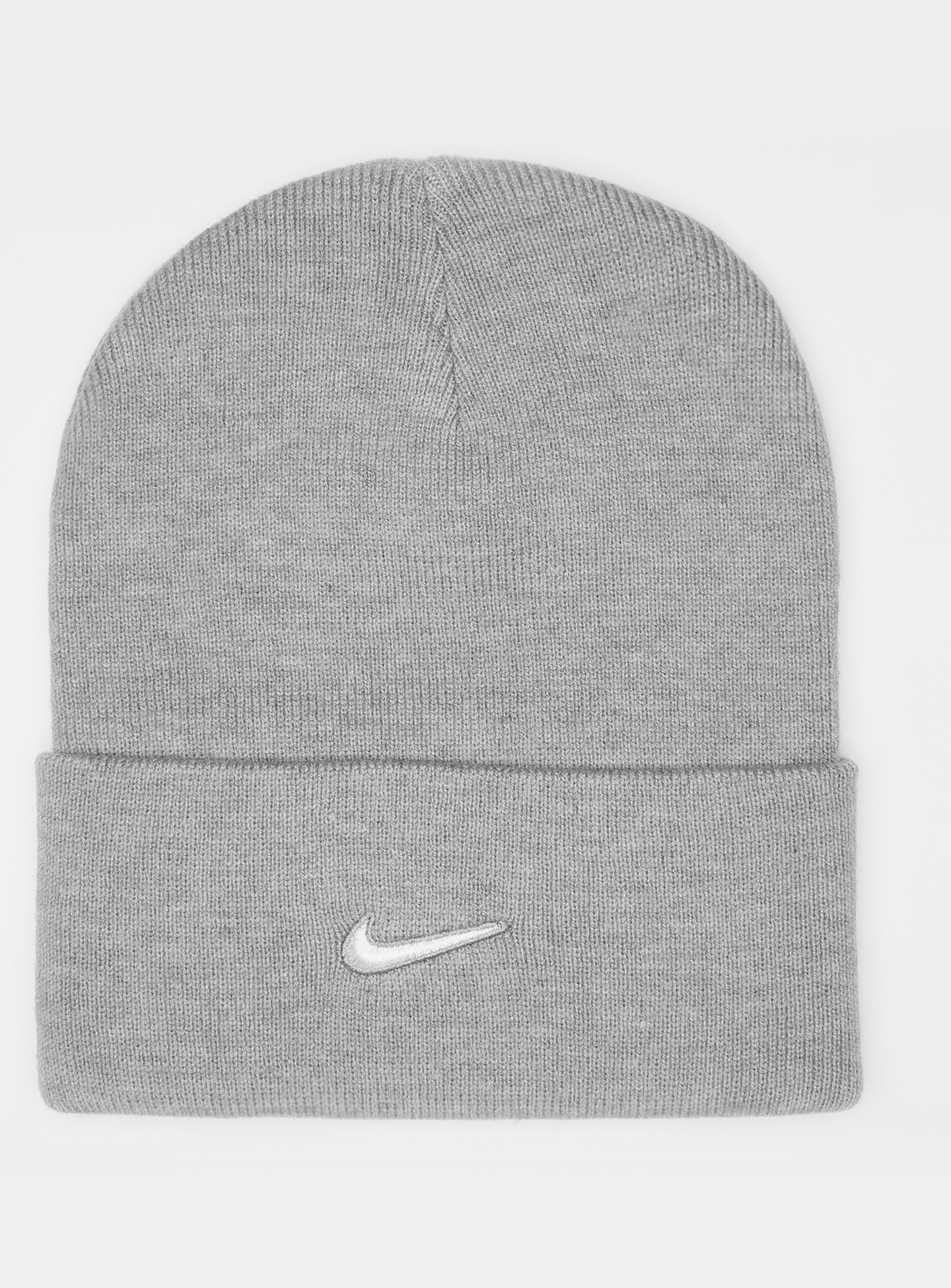 Nike, Peak Swoosh Beanie, grey, Image 1 of 3