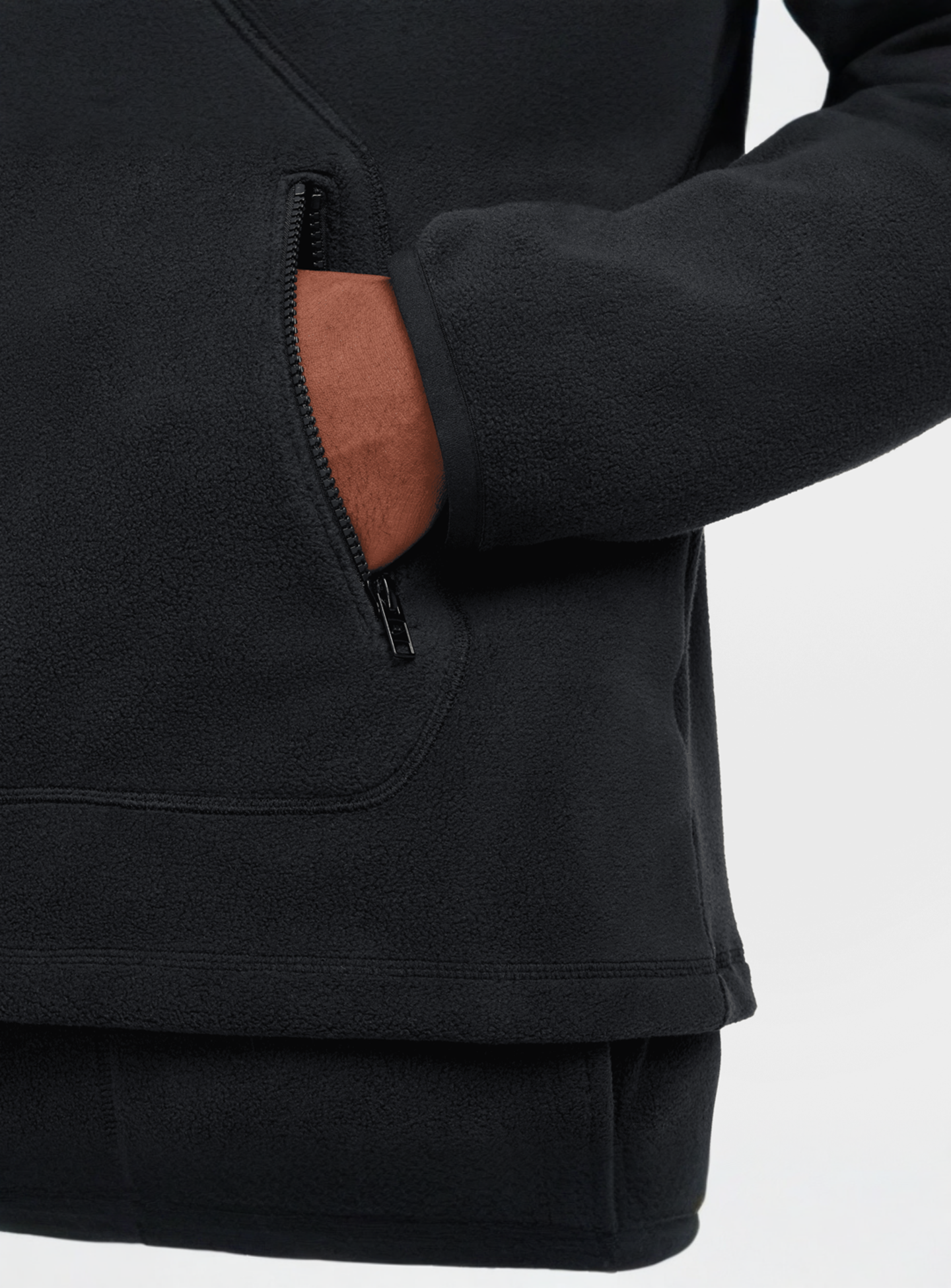 Nike, Club Fleece Winterized Hoodie, black, Image 4 of 5