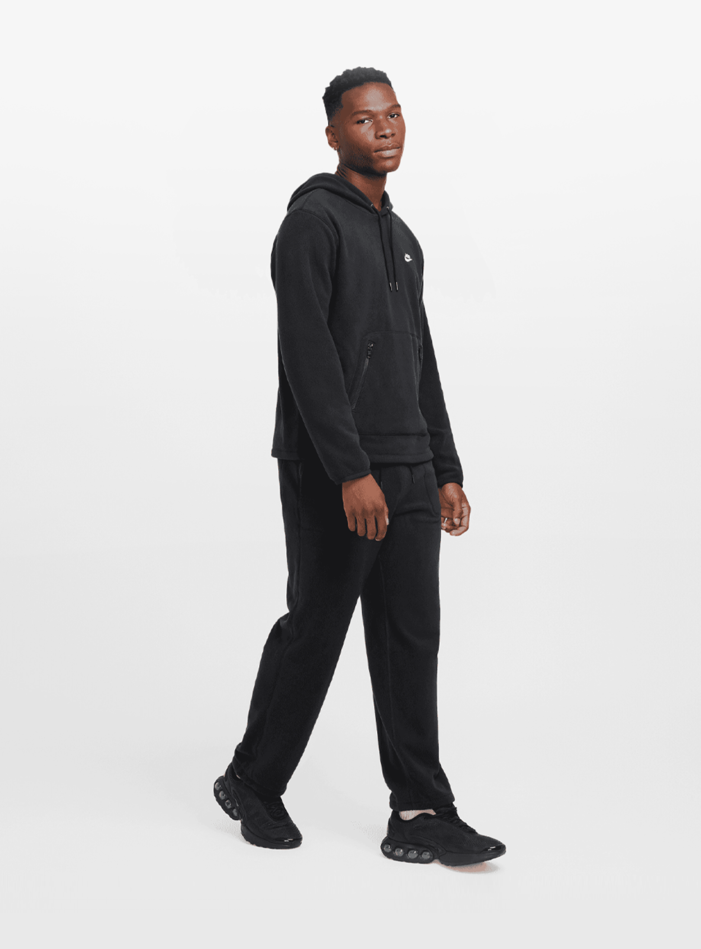 Nike, Club Fleece Winterized Hoodie, black, Image 5 of 5