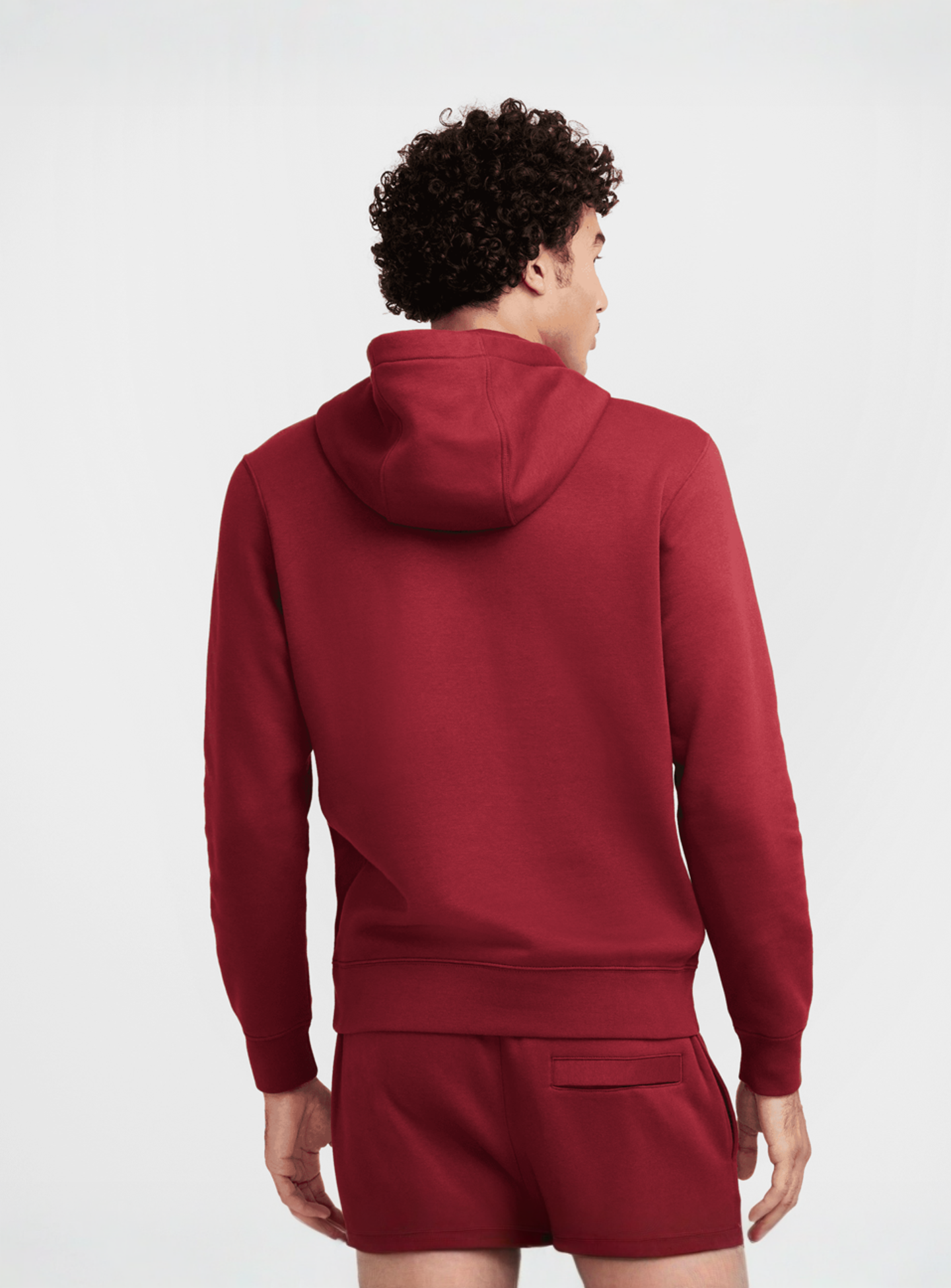 Nike, Sportswear Club Fleece Hoodie, red, Image 2 of 7