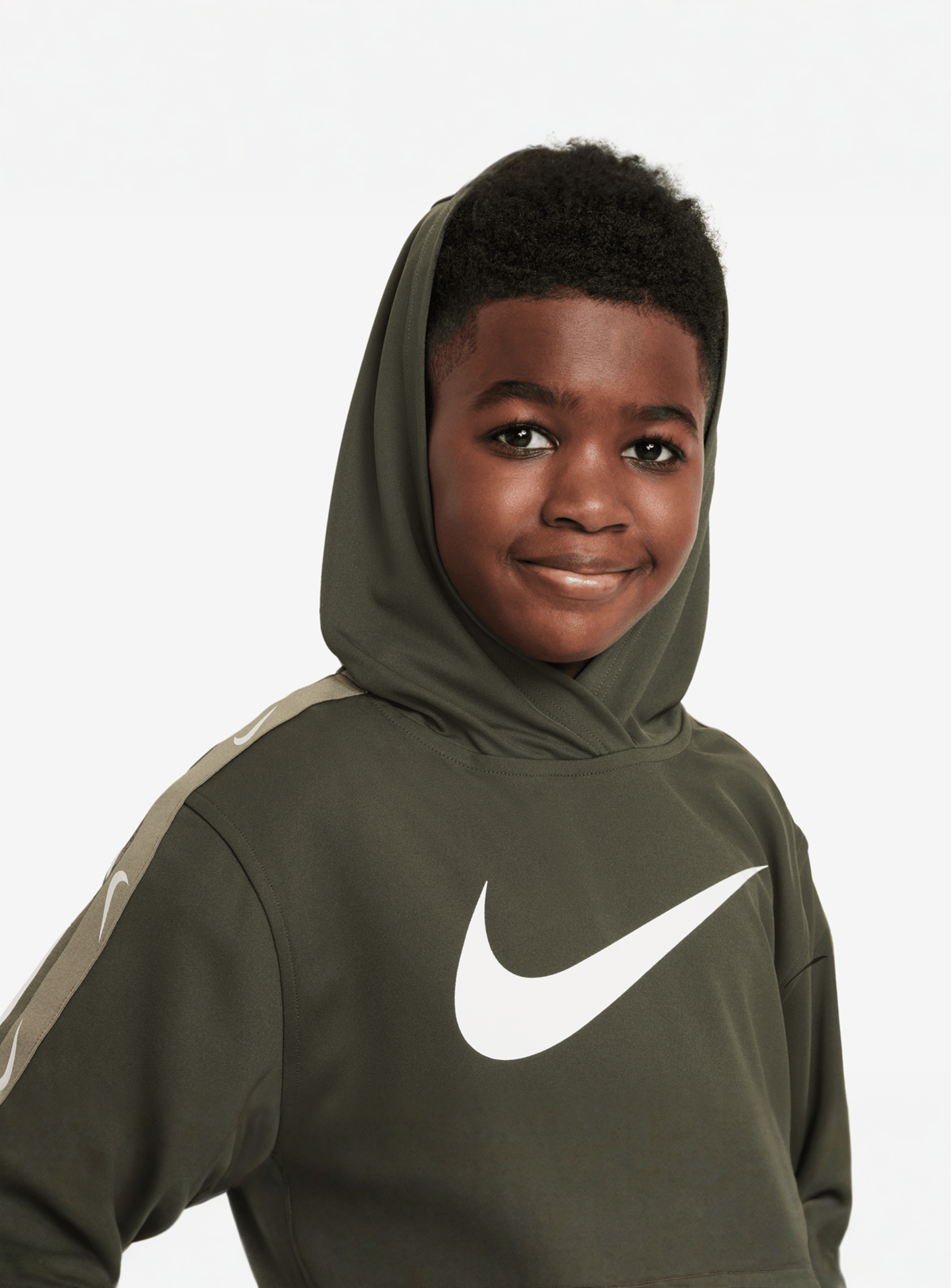Nike, Sportswear Club+ Poly Hoodie, green, Image 3 of 3