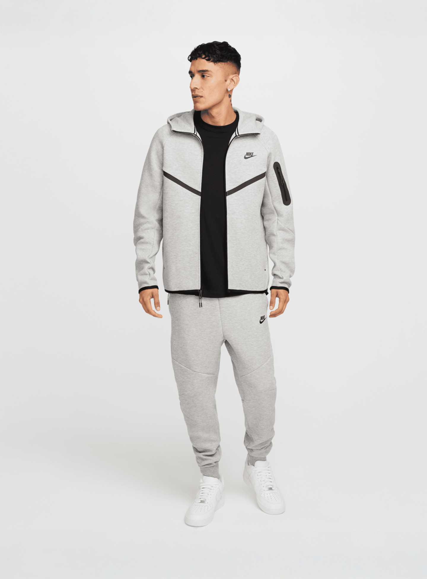 Nike, Tech Fleece Windrunner, grey, Image 8 of 8