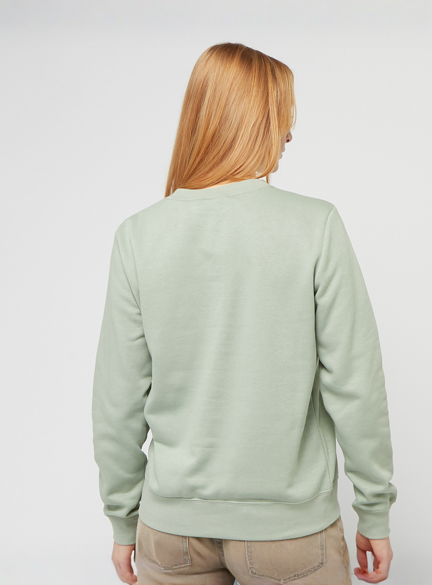 Nike, Sportswear Club Fleece Crew Shine, green, Image 2 of 4