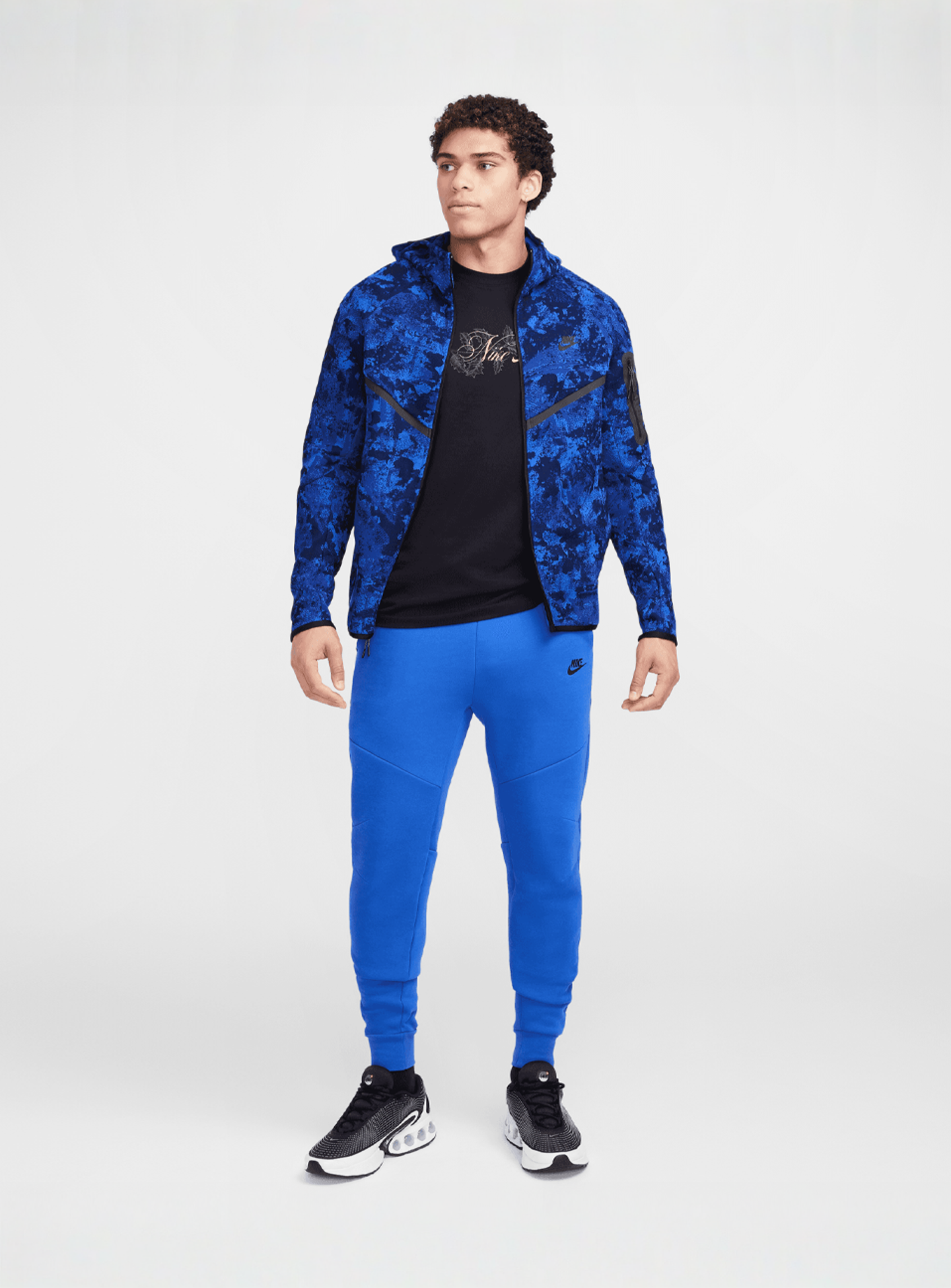 Nike, Tech Fleece Jogger, blue, Image 8 of 8