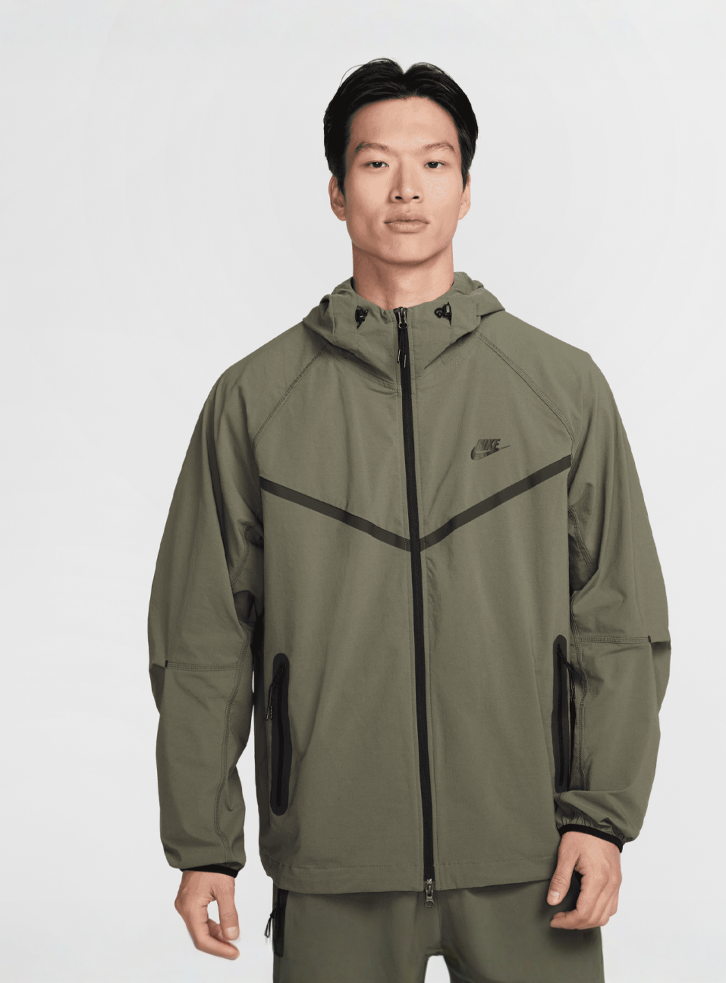 Nike, Tech Woven Windrunner Full Zip Jacket, green, Image 1 of 8