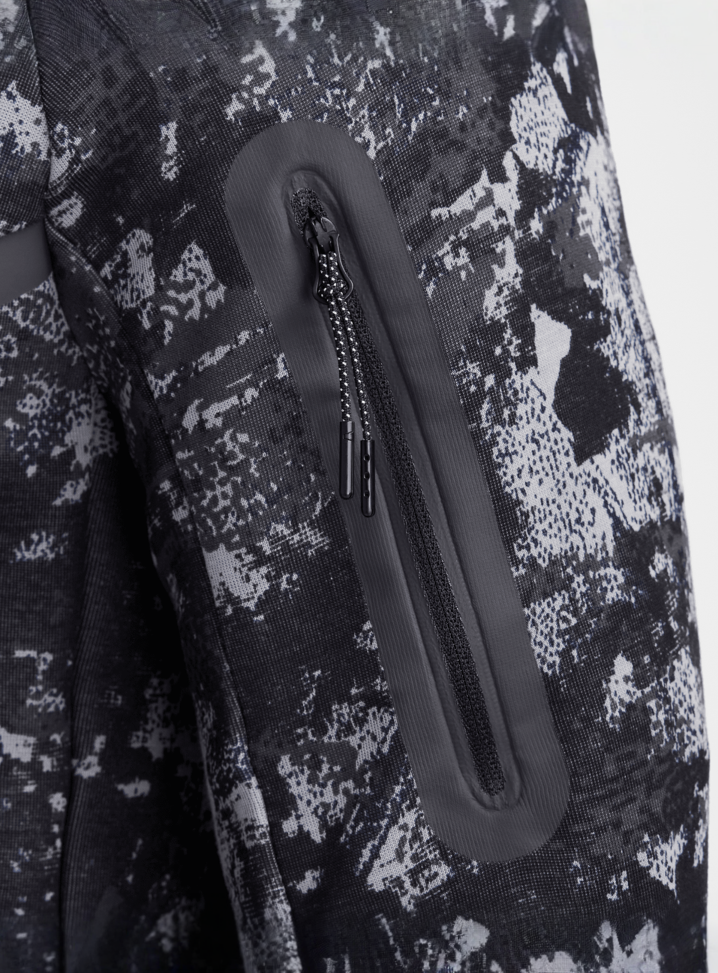 Nike, Tech Fleece Woven Windrunner Full Zip Jacket, black, Image 5 of 7