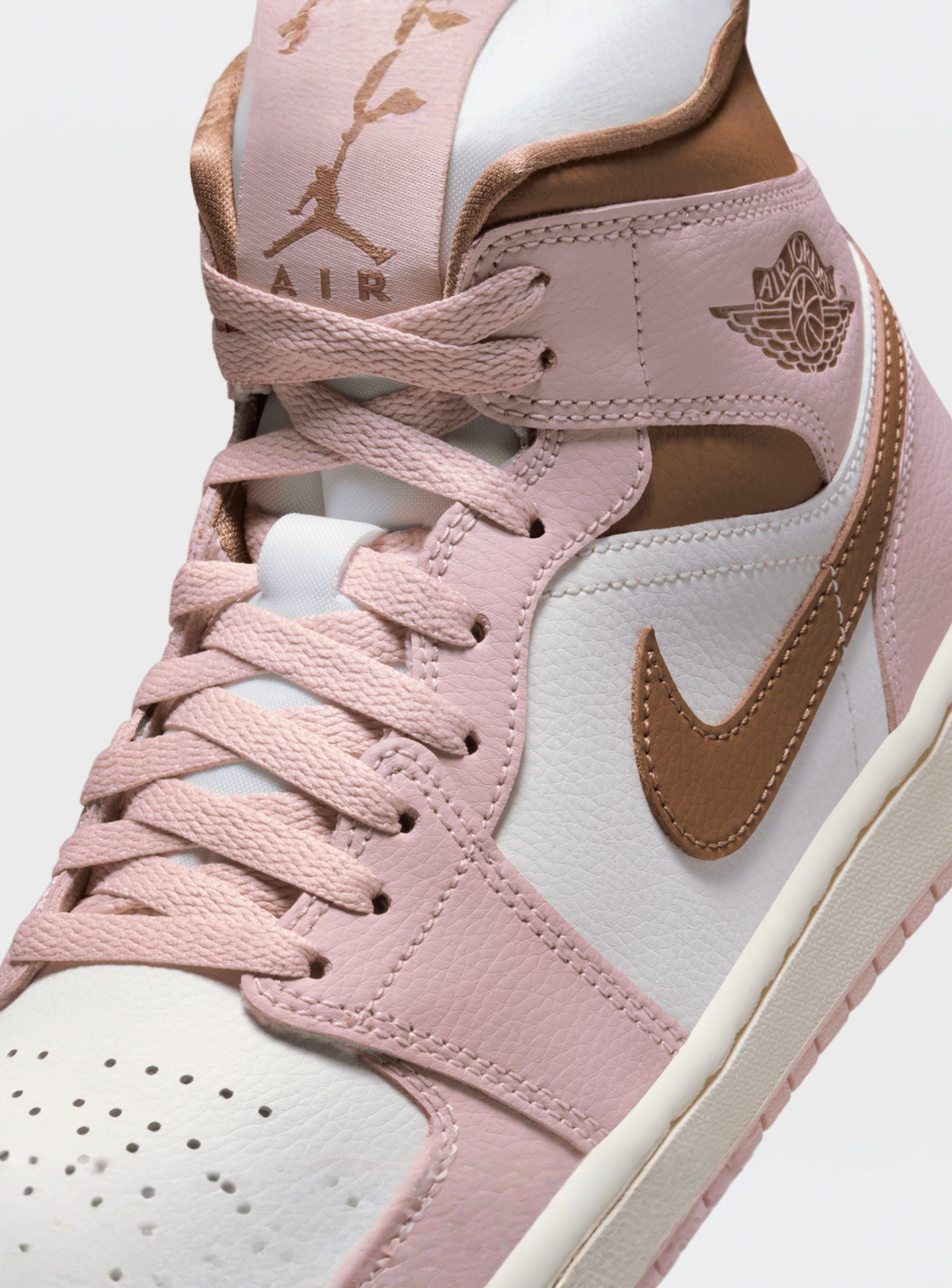 Jordan, WMNS Air Jordan 1 Mid, light pink, Image 7 of 8