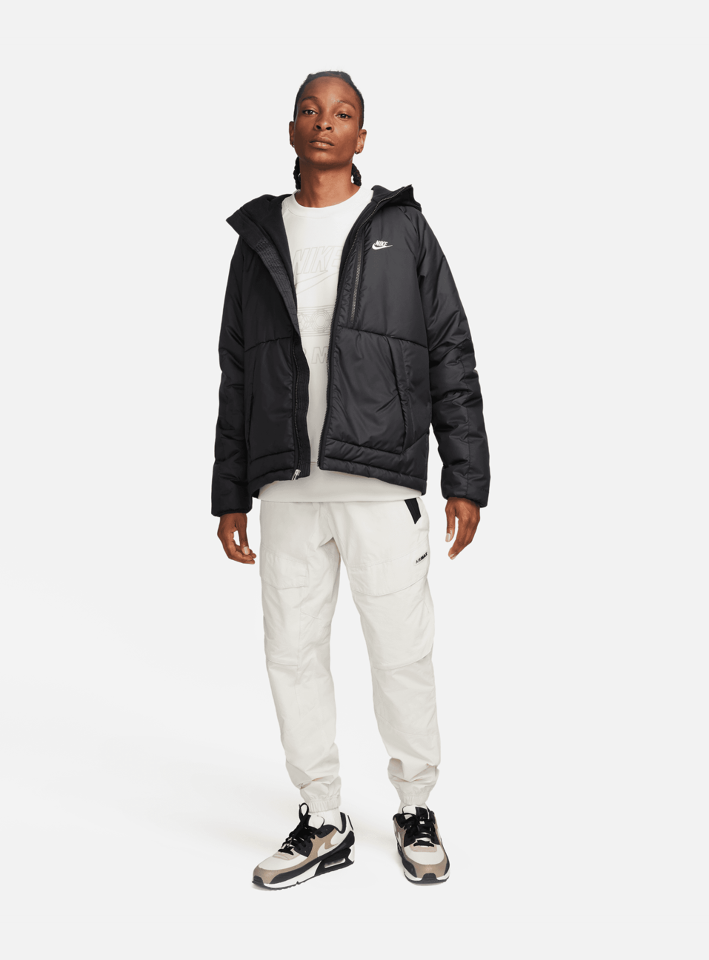 Nike, Sportswear Therma-FIT Repel Hooded Jacket, black, Image 6 of 6