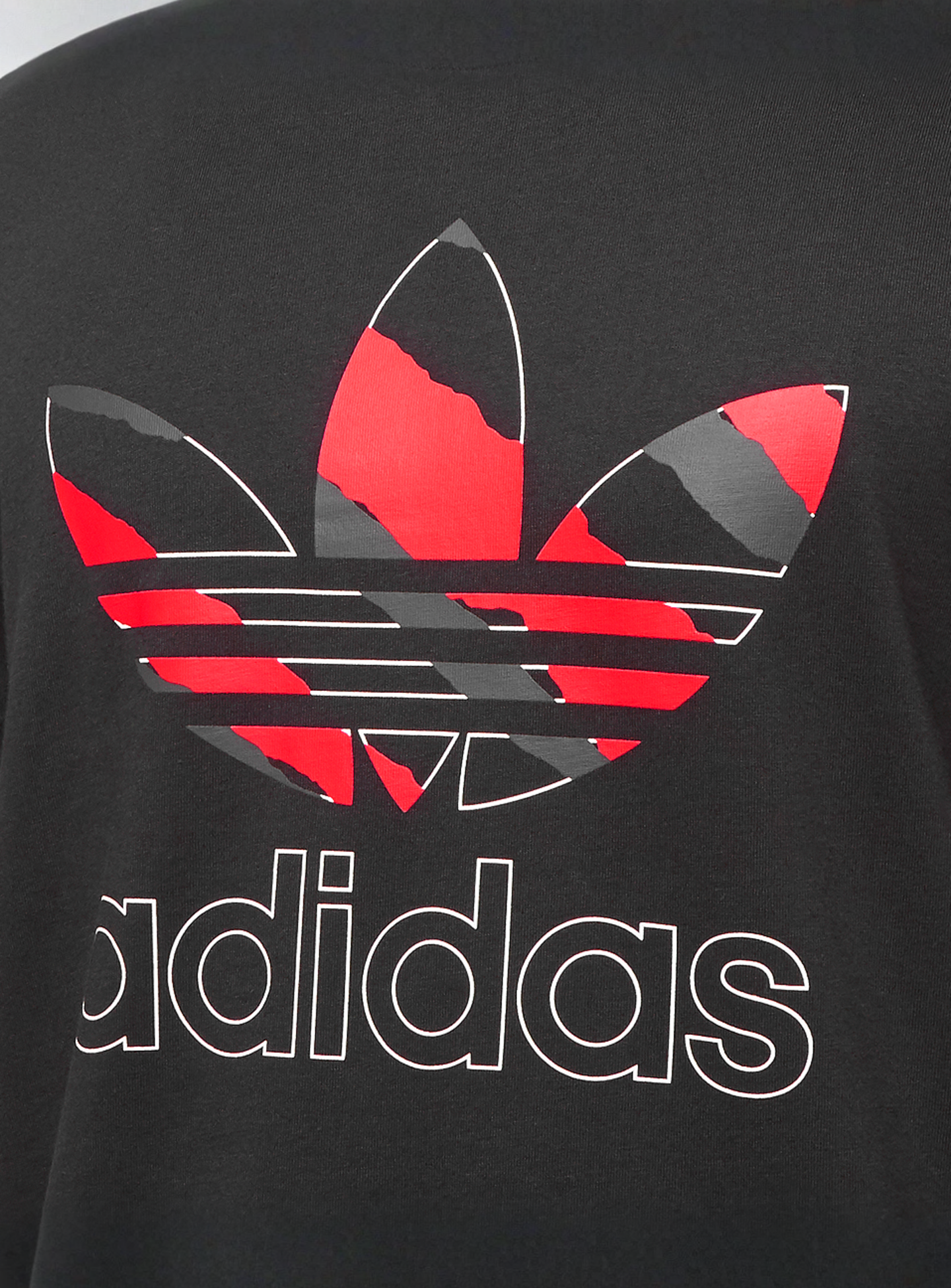 adidas Originals, Ripped Camo T-Shirt SMU Table Tee, black, Image 3 of 4
