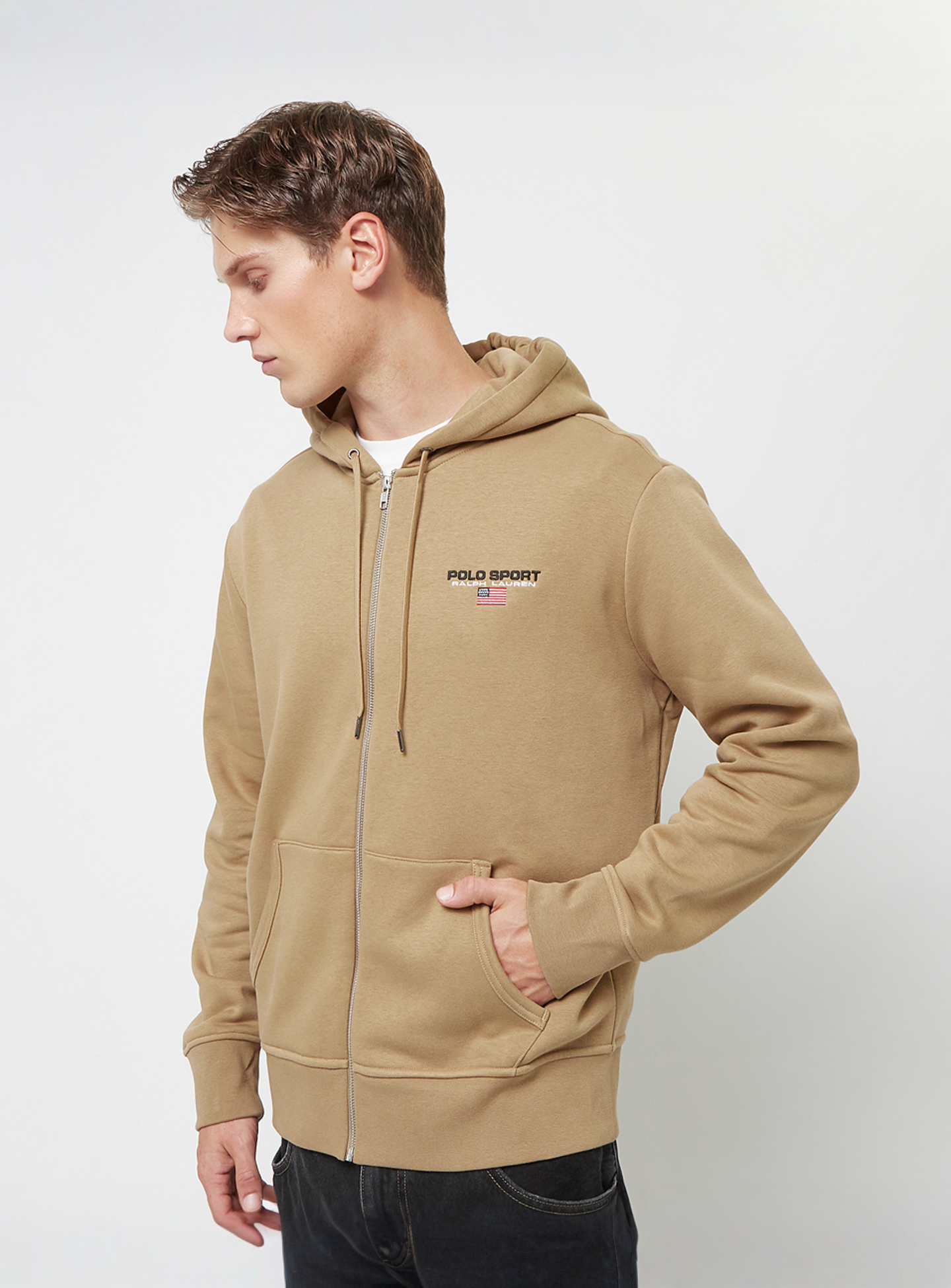 Polo Sport Ralph Lauren, Long Sleeve Full Zip, beige, Image 1 of 4