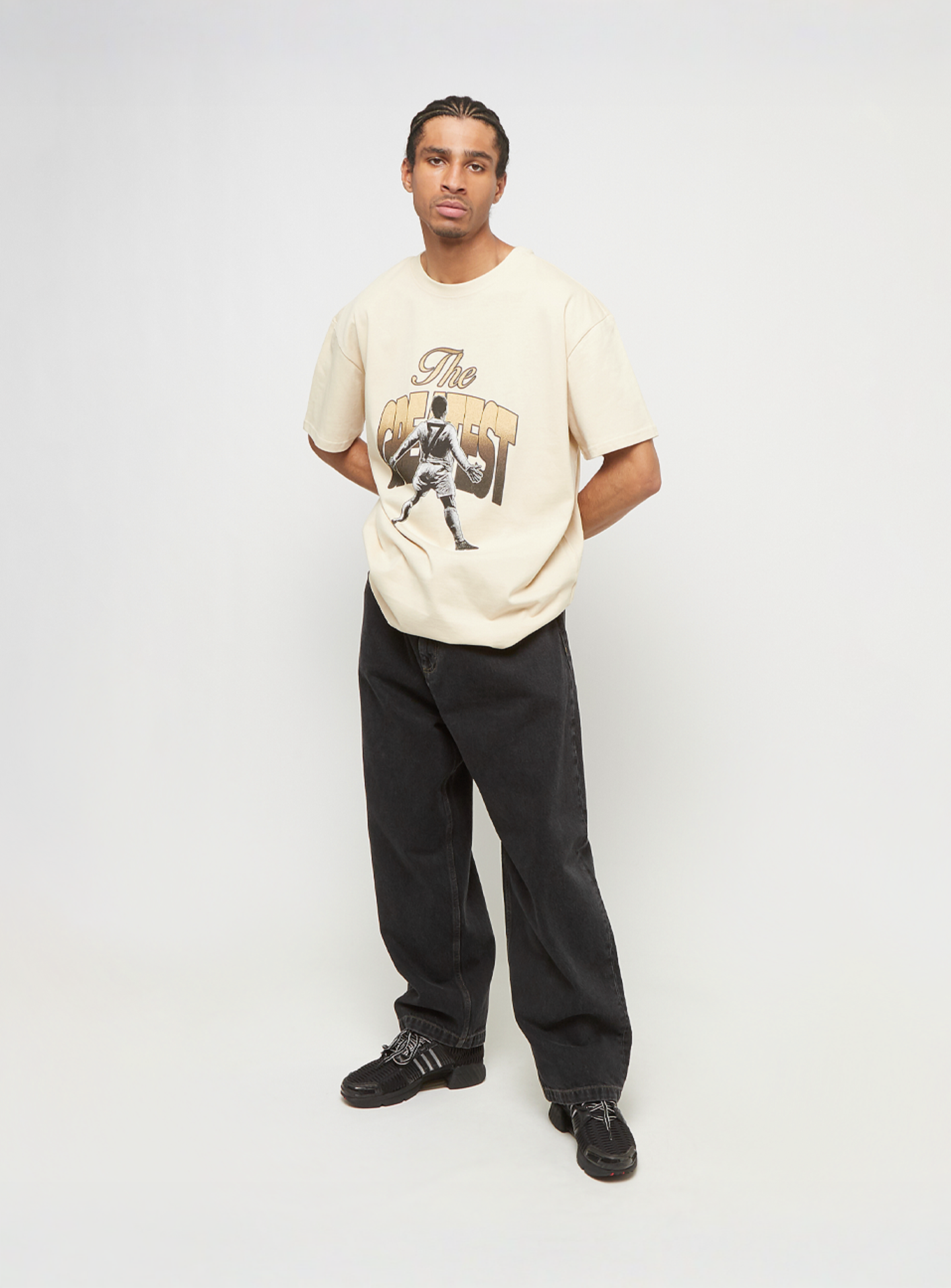 Upscale by Mister Tee, Greatest Heavy Oversize Tee, beige, Image 4 of 4