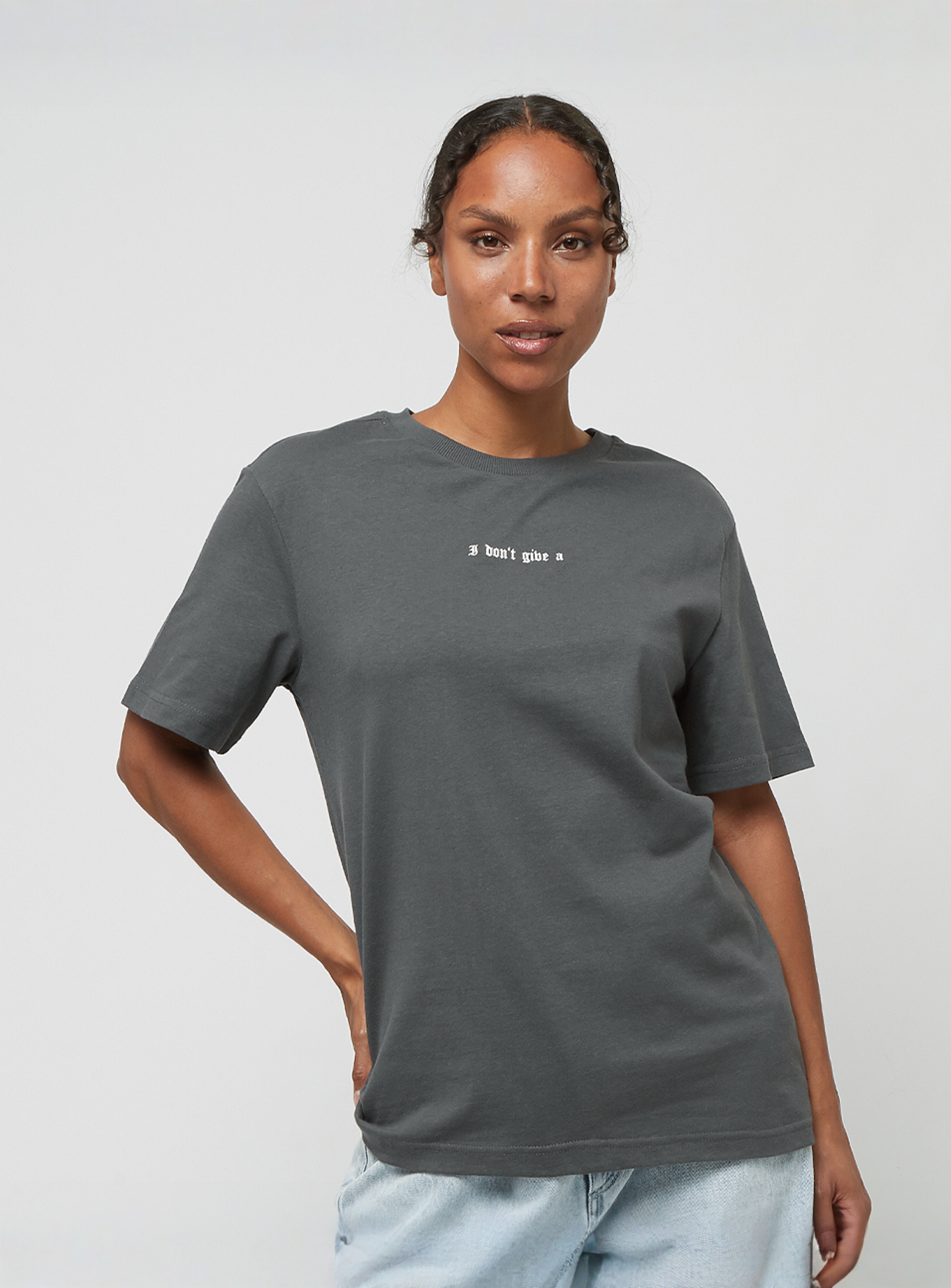Miss Tee, I Don't Give A F Tee, grey, Image 2 of 5