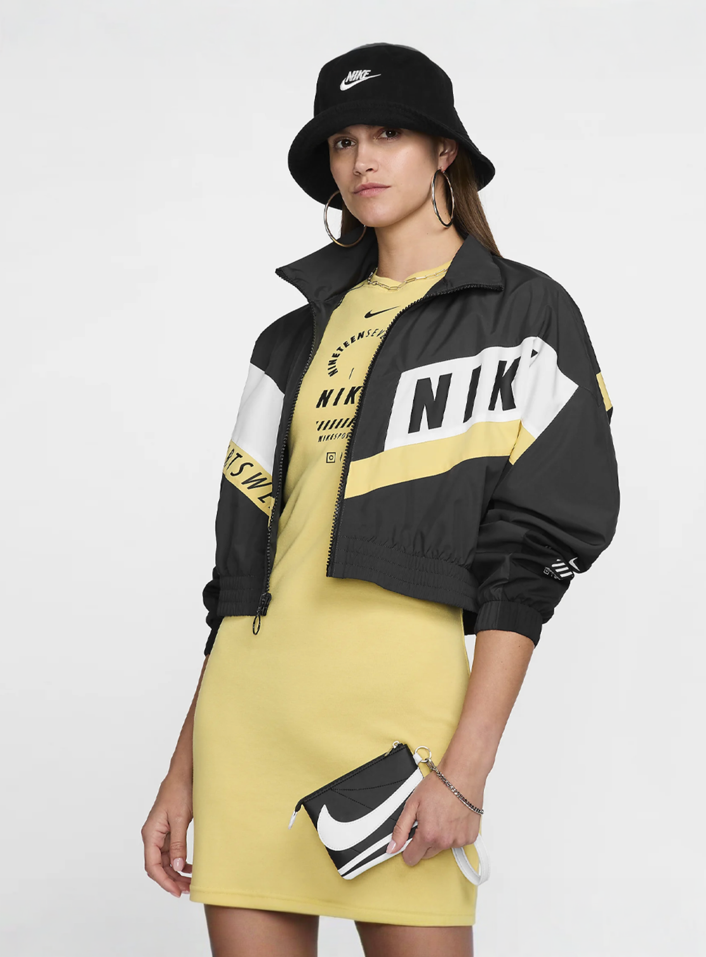 Nike, Icon Cortez Wristlet, black, Image 4 of 4