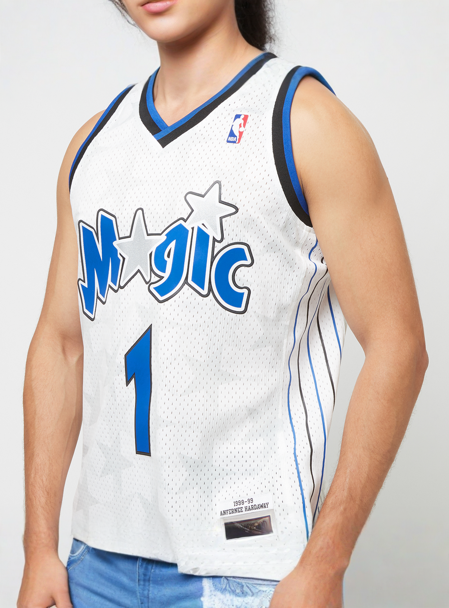 Mitchell & Ness, NBA Swingman Jersey 98 Orlando Magic Anfernee Hardaway, white, Image 3 of 7