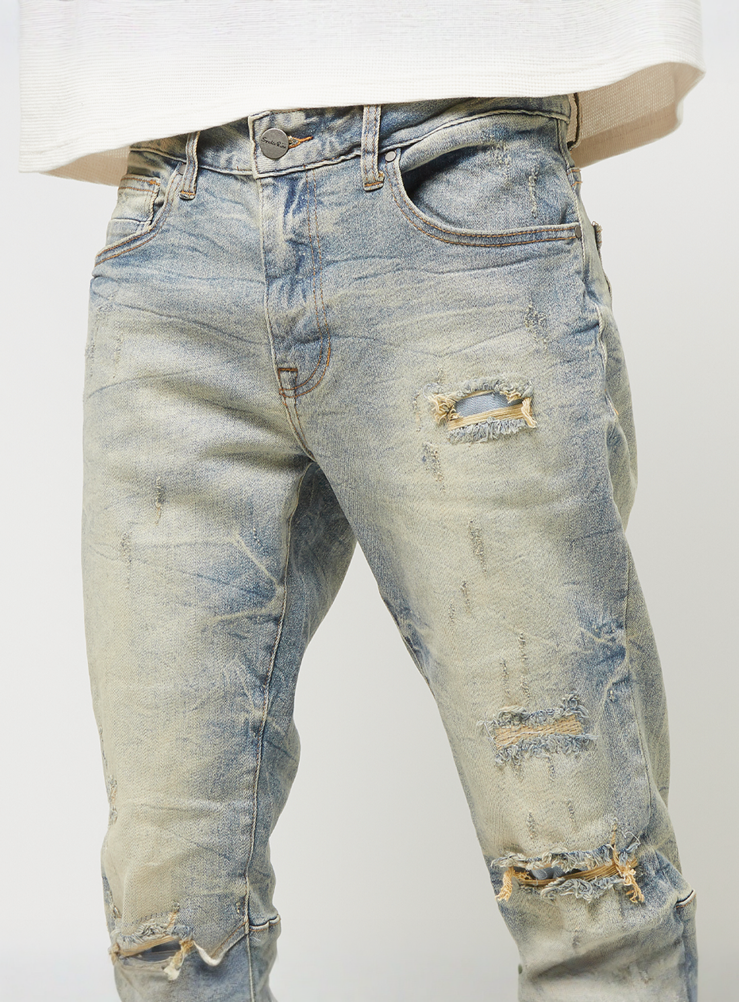 Smoke Rise, Wave Effect Jeans, blue, Image 3 of 5