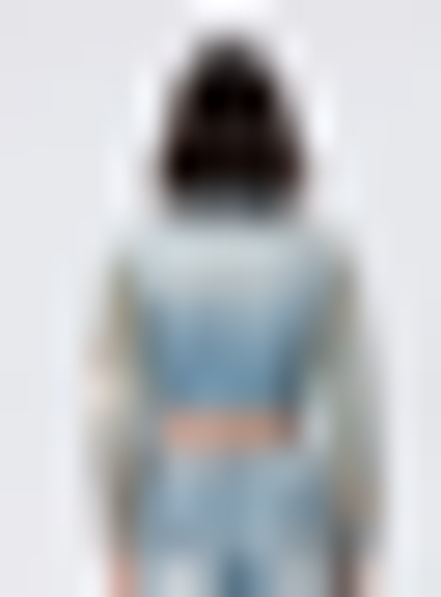 Smoke Rise, Cropped Tapestry Denim Jacket, blue, Image 2 of 5