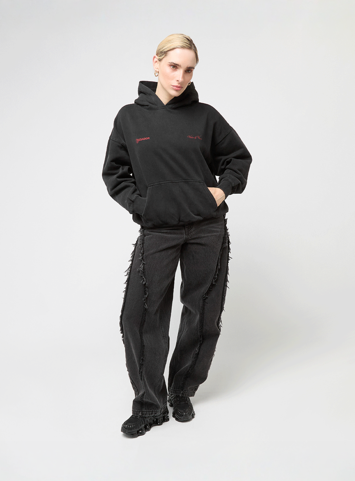 Pegador, Fia Oversized Hoodie, black, Image 6 of 6