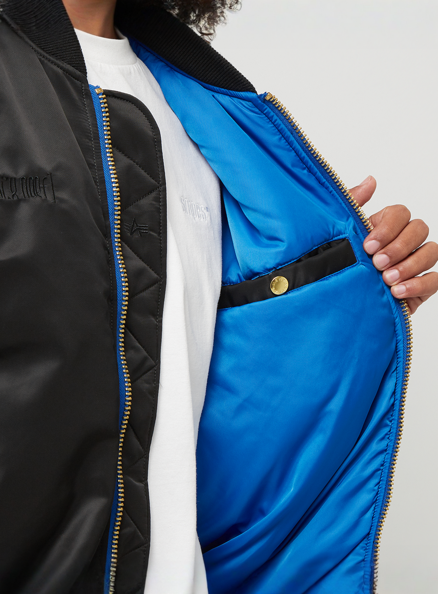 Alpha Industries, Alpha Industries x zəяo si:x nœf MA-1, black, Image 4 of 5