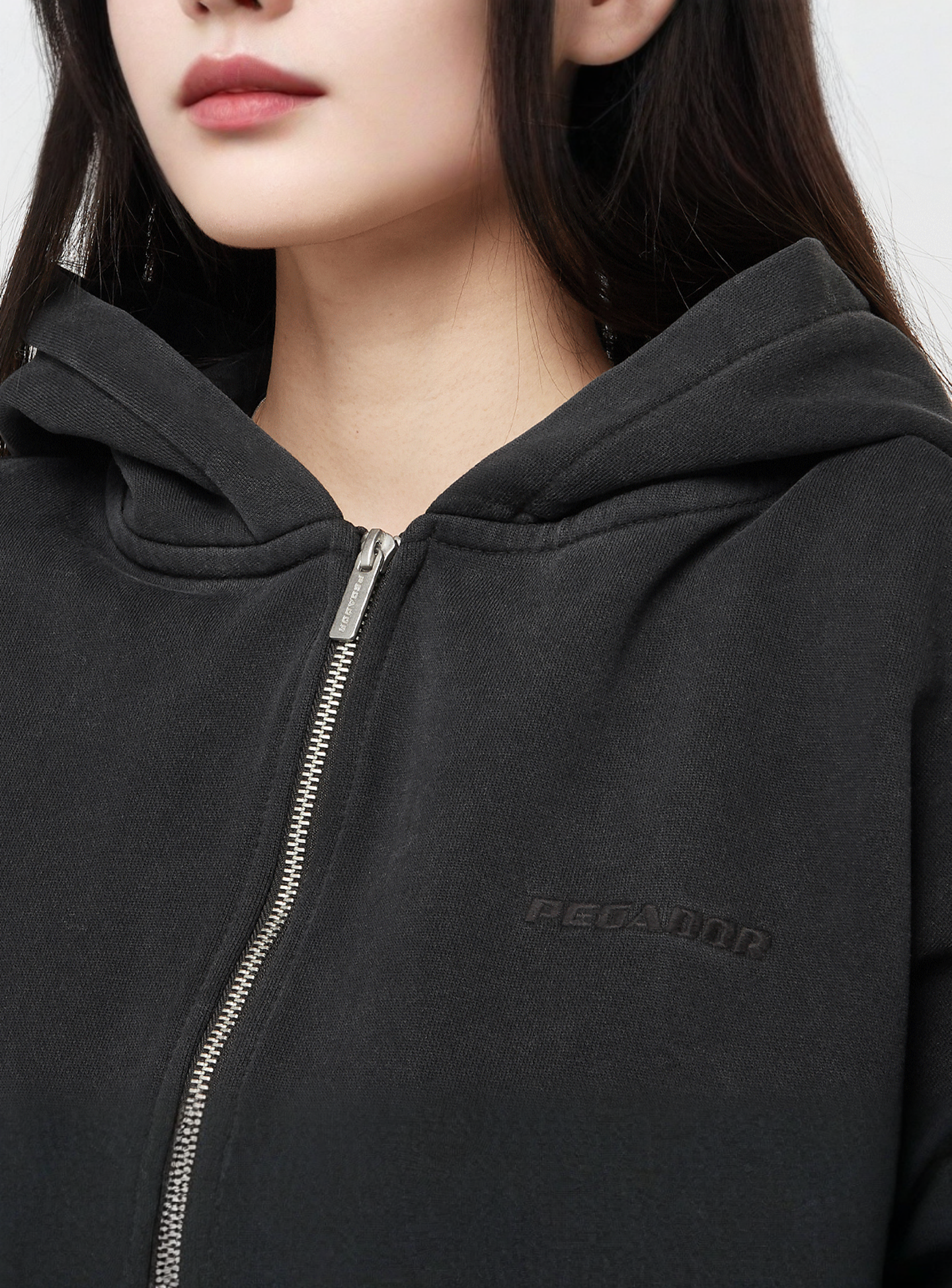 Pegador, Clarita Oversized Sweat Jacket, black, Image 3 of 4