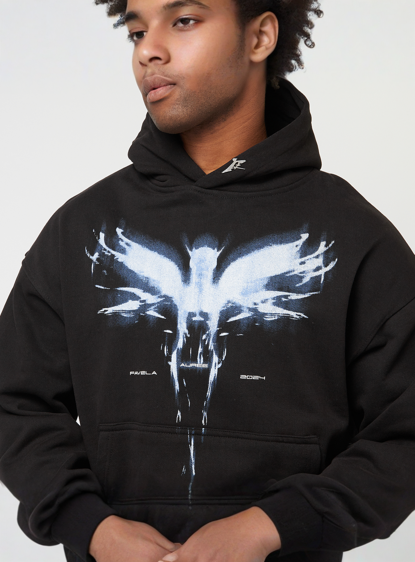FAVELA, Auree Black Hoodie, black, Image 3 of 4