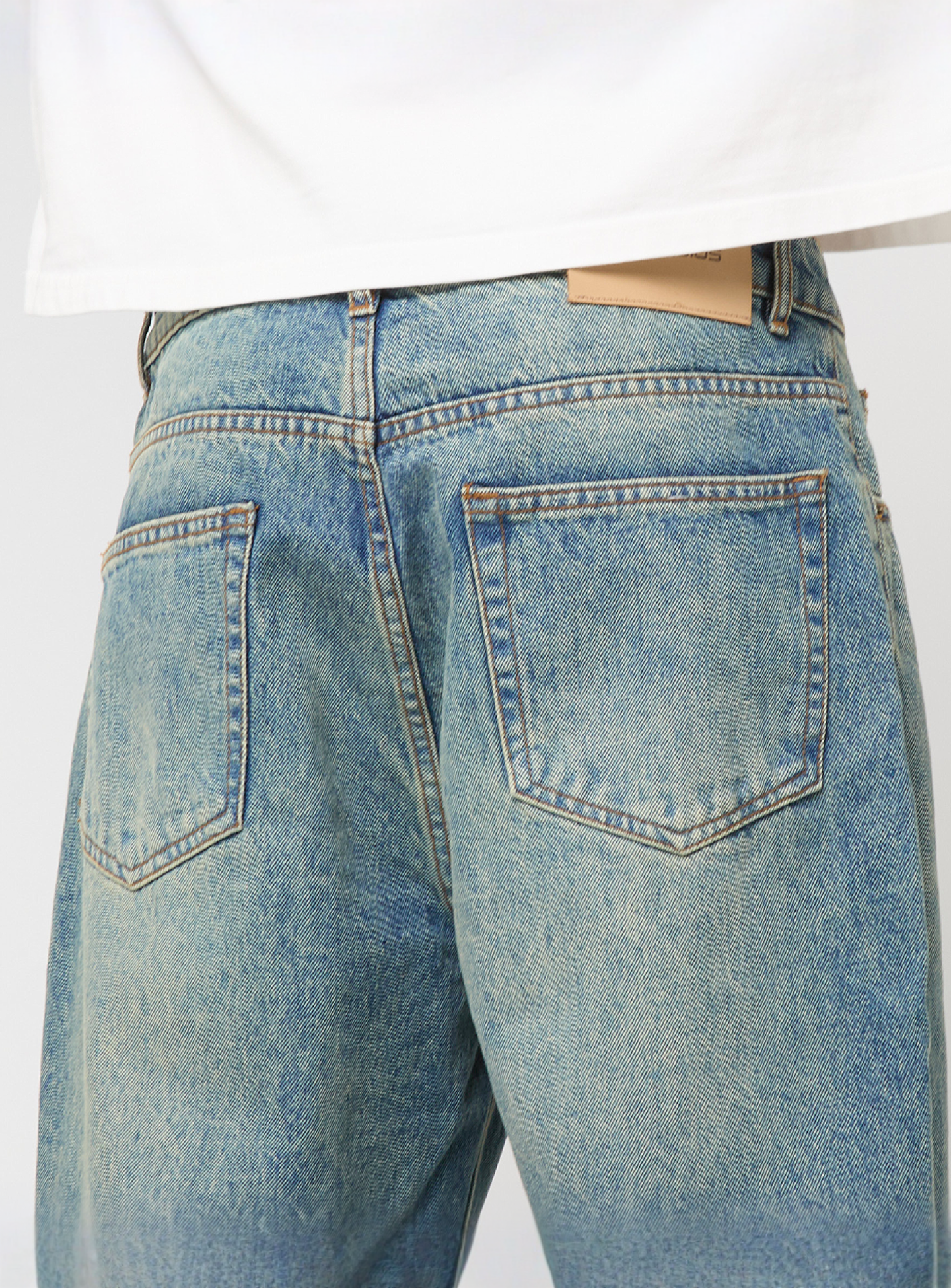 2Y STUDIOS, ARUN OPEN HEM STRAIGHT JEANS SAND BLUE, blue, Image 4 of 5