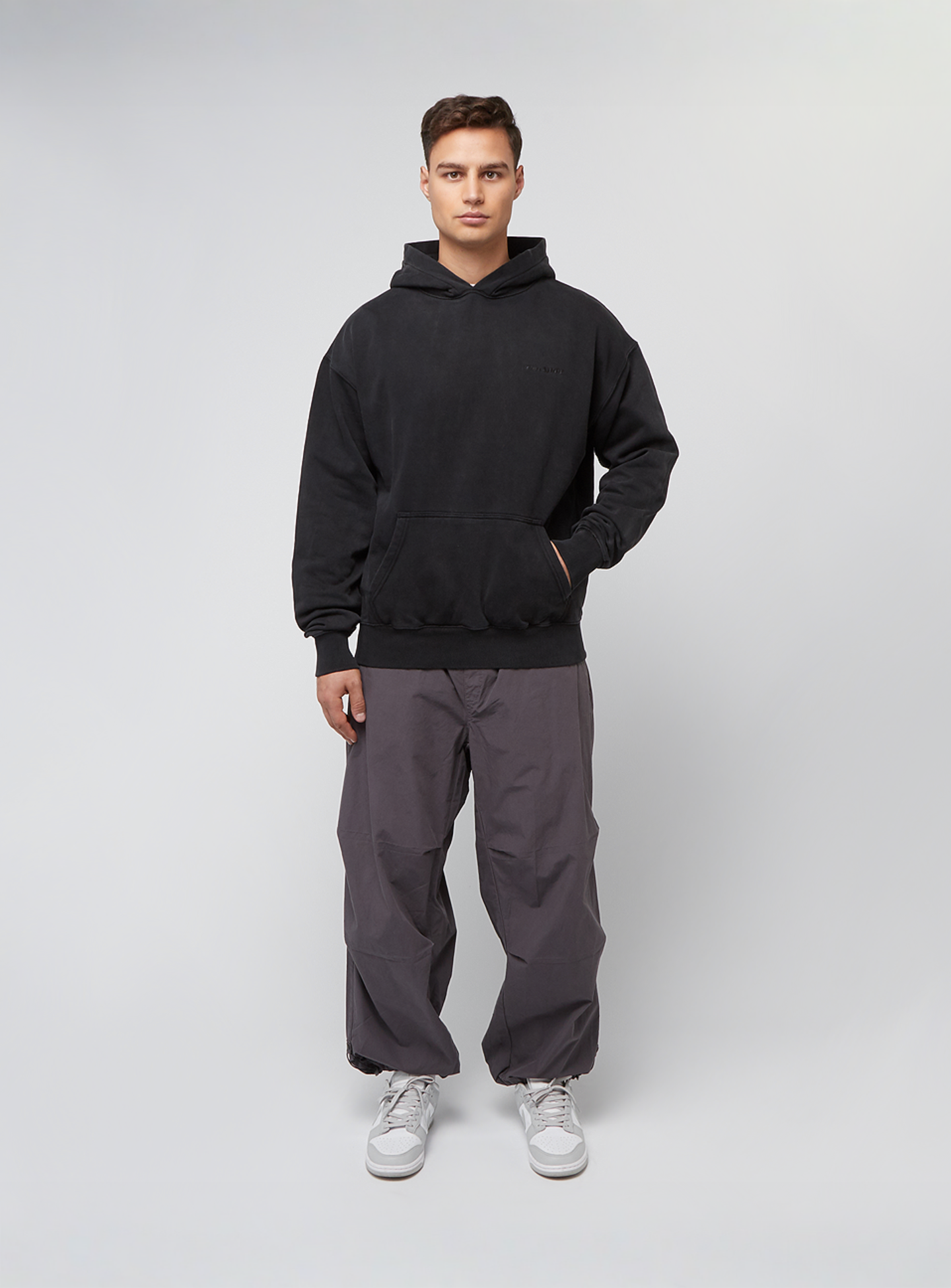 Pegador, Logo Oversized Hoodie, black, Image 4 of 4