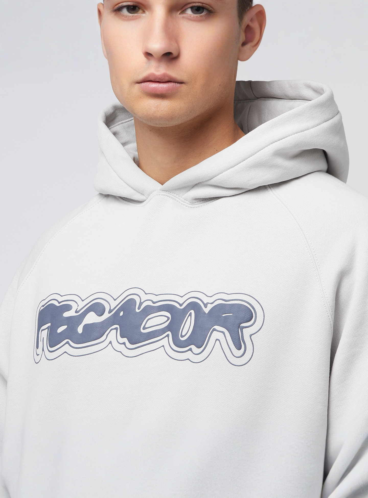Pegador, Anclar Oversized Raglan Hoodie, grey, Image 3 of 4