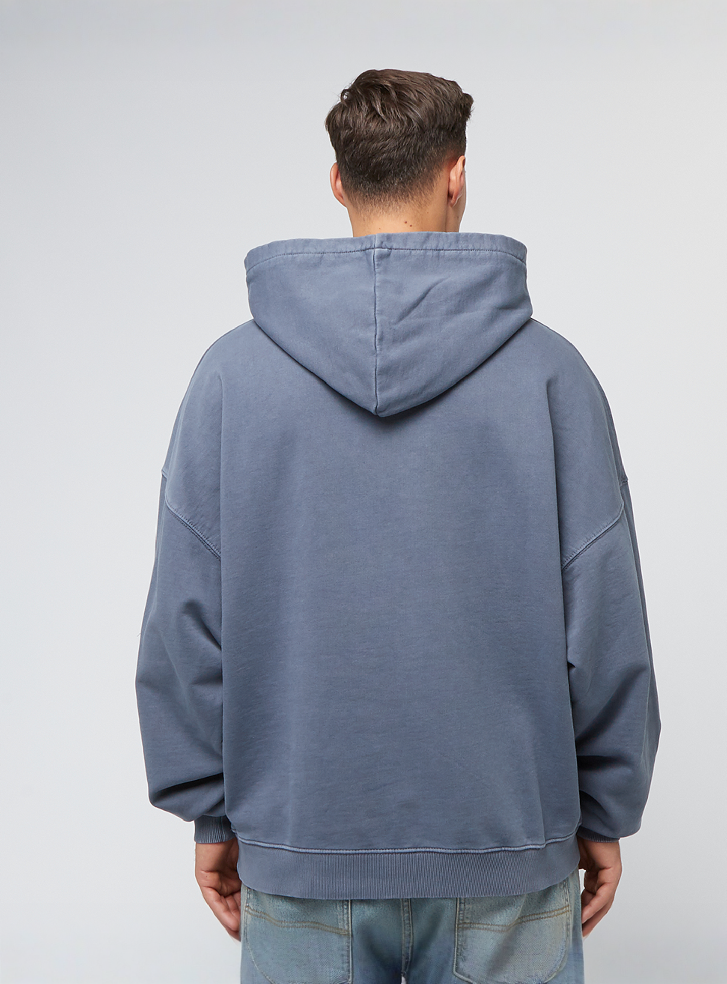 Pegador, Drew Terry Boxy Hoodie, blue, Image 2 of 4