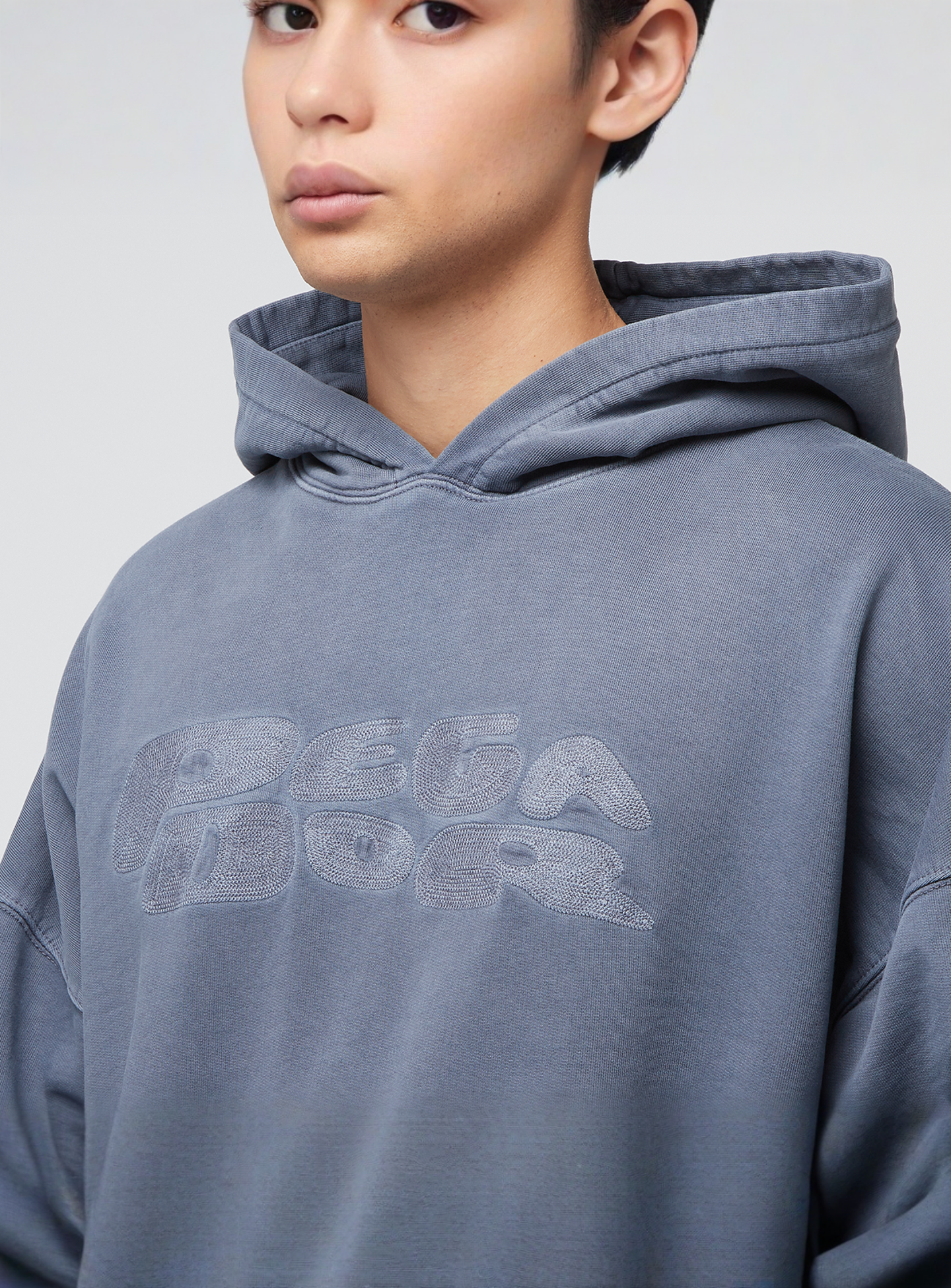 Pegador, Drew Terry Boxy Hoodie, blue, Image 3 of 4