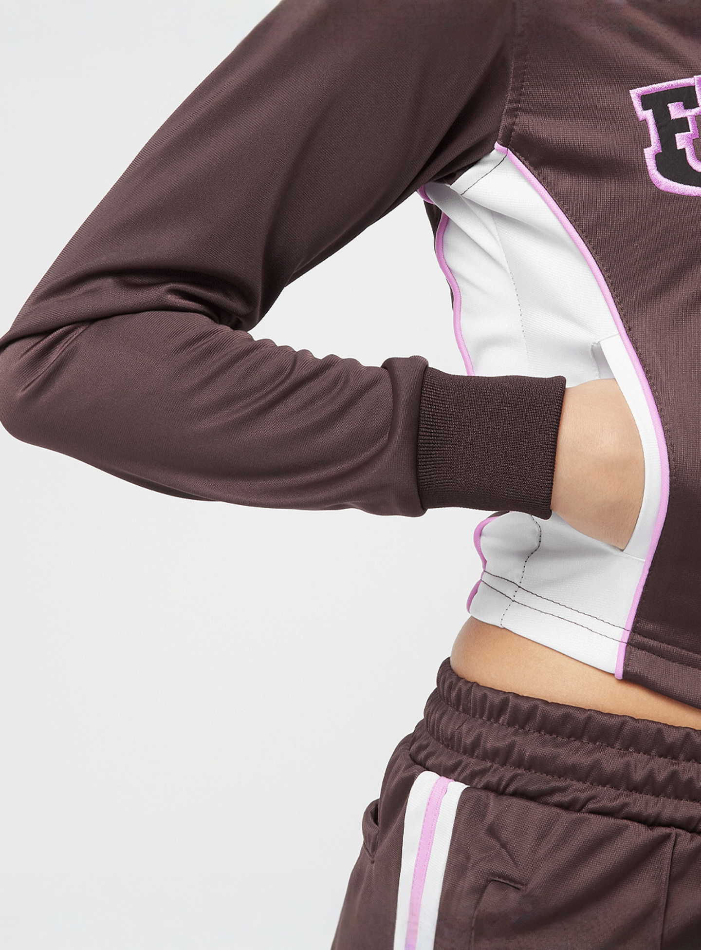 Felicious, Track Jacket, brown, Image 5 of 6