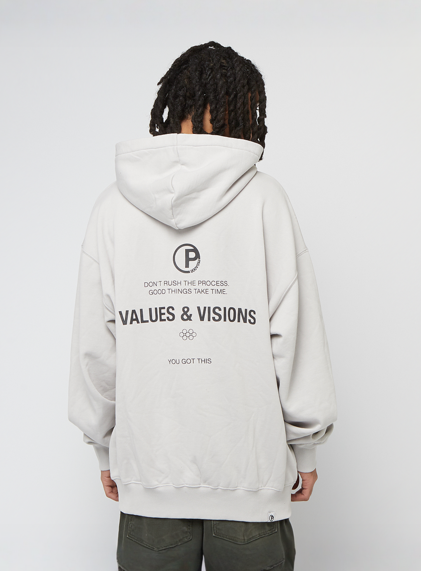 Pegador, Clinton Oversized Hoodie, grey, Image 1 of 5