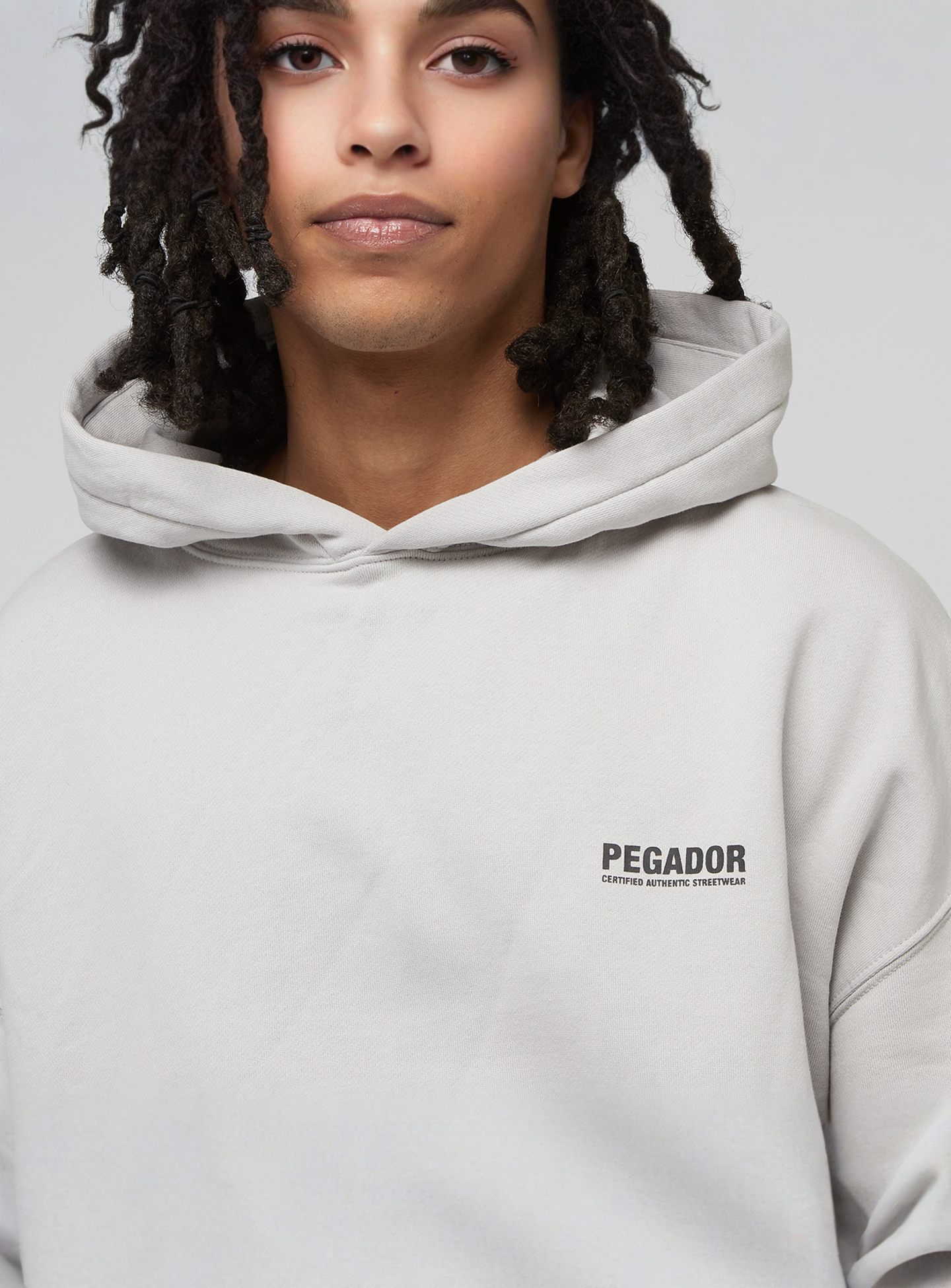 Pegador, Clinton Oversized Hoodie, grey, Image 3 of 5