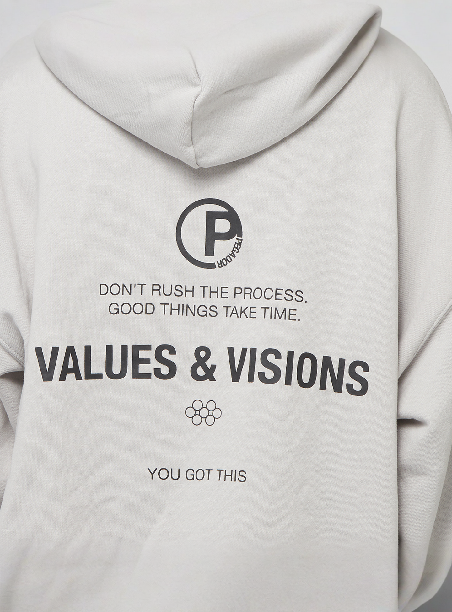Pegador, Clinton Oversized Hoodie, grey, Image 4 of 5