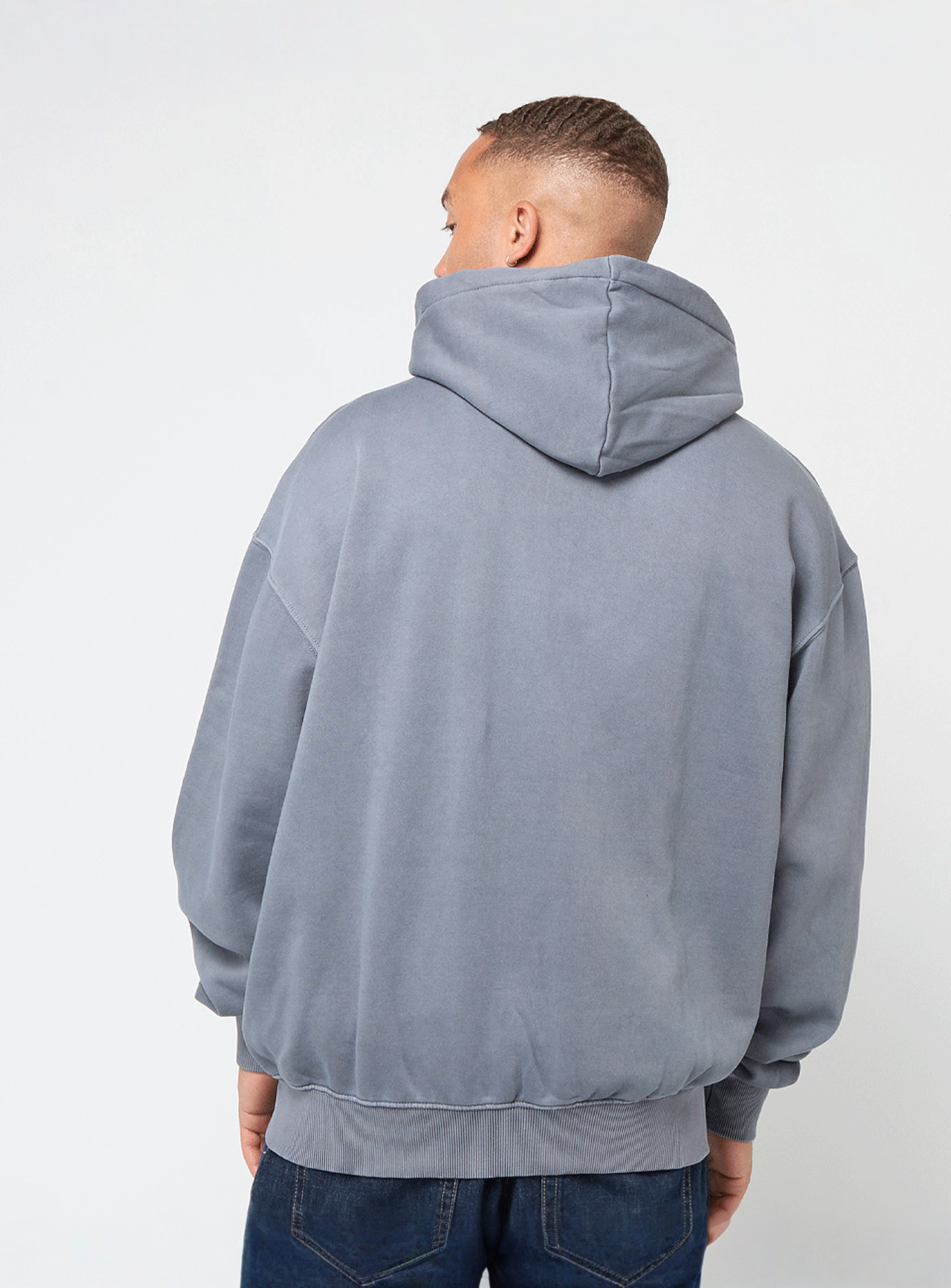 Pegador, Logo Oversized Sweat Jacket, grey, Image 2 of 4