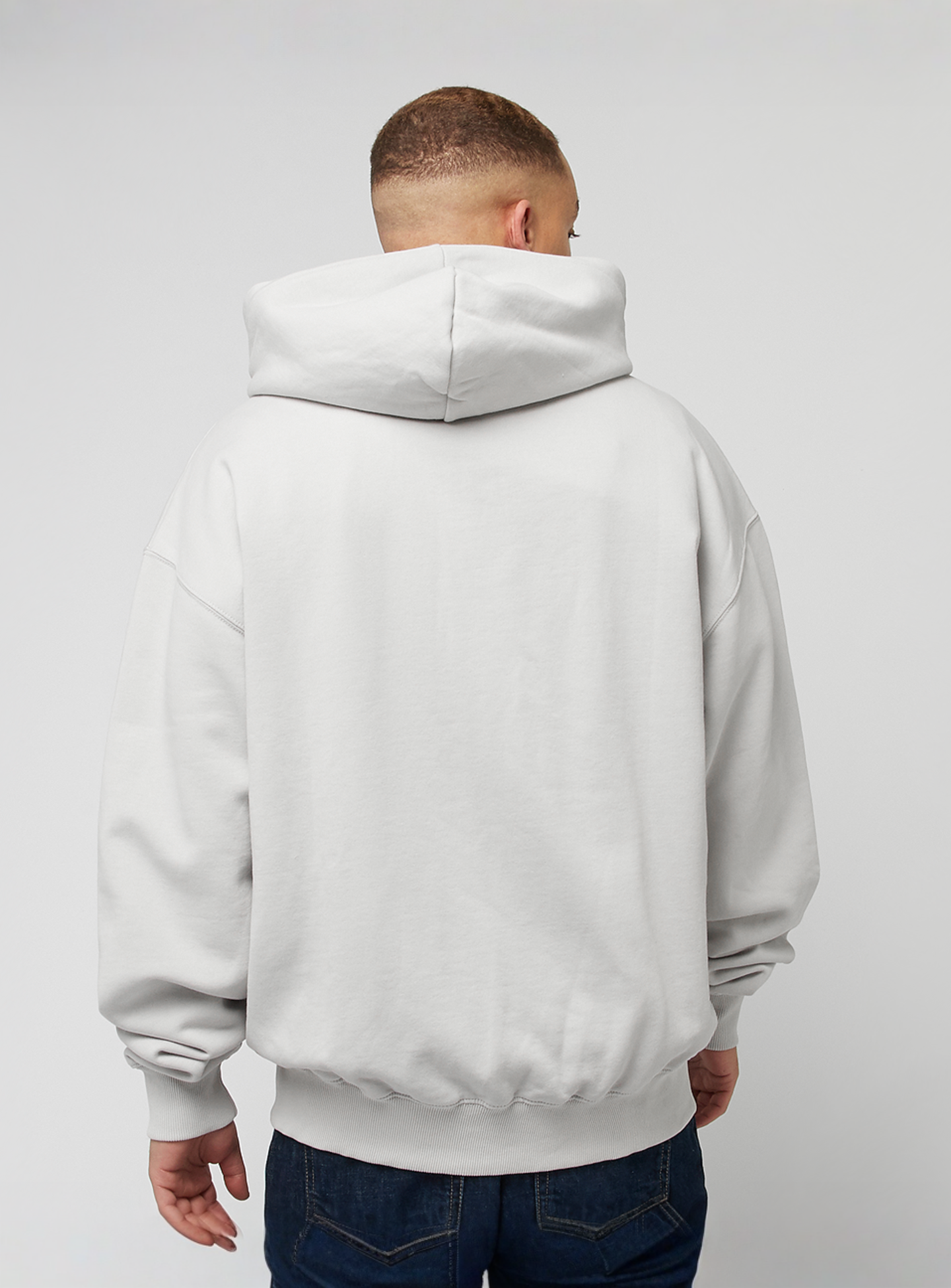 Pegador, Colne Logo Oversized Sweat Jacket, grey, Image 2 of 4