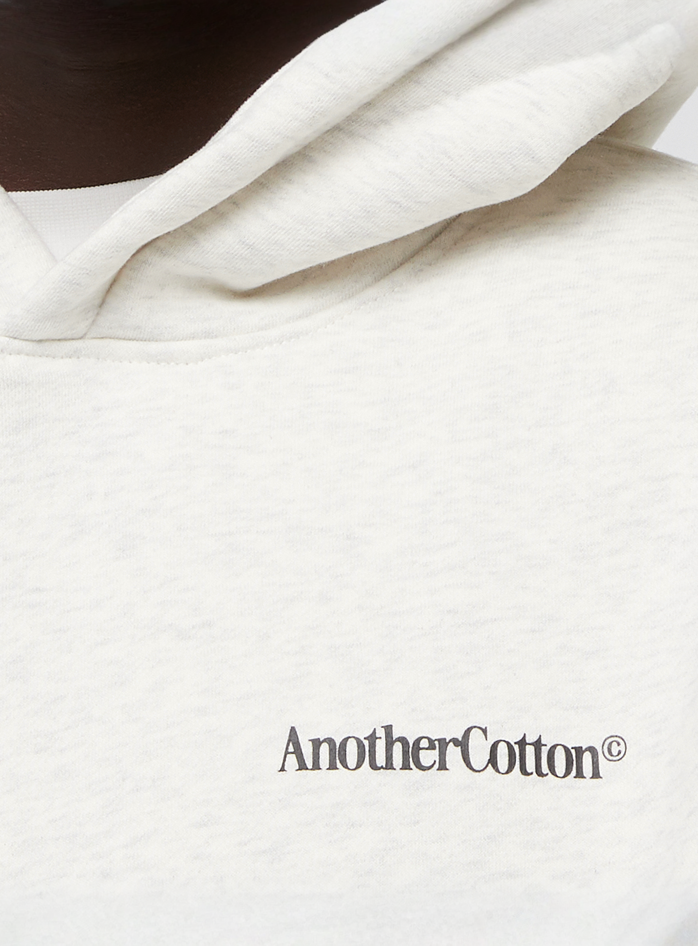 Another Cotton Lab, More Espresso Oversized Hoodie, grey, Image 3 of 5