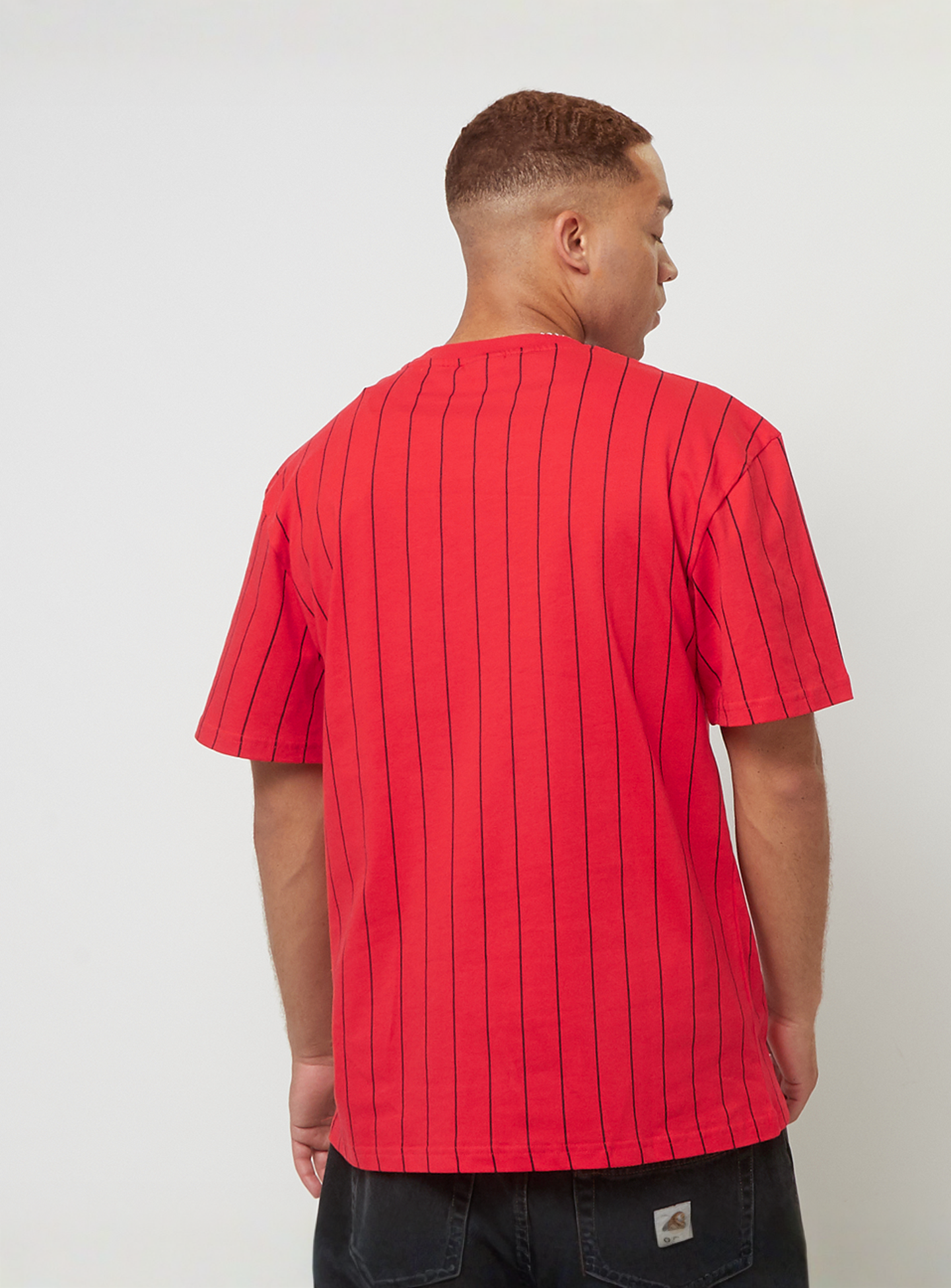 Karl Kani, Small Signature Essential Pinstripe Tee, red, Image 2 of 4